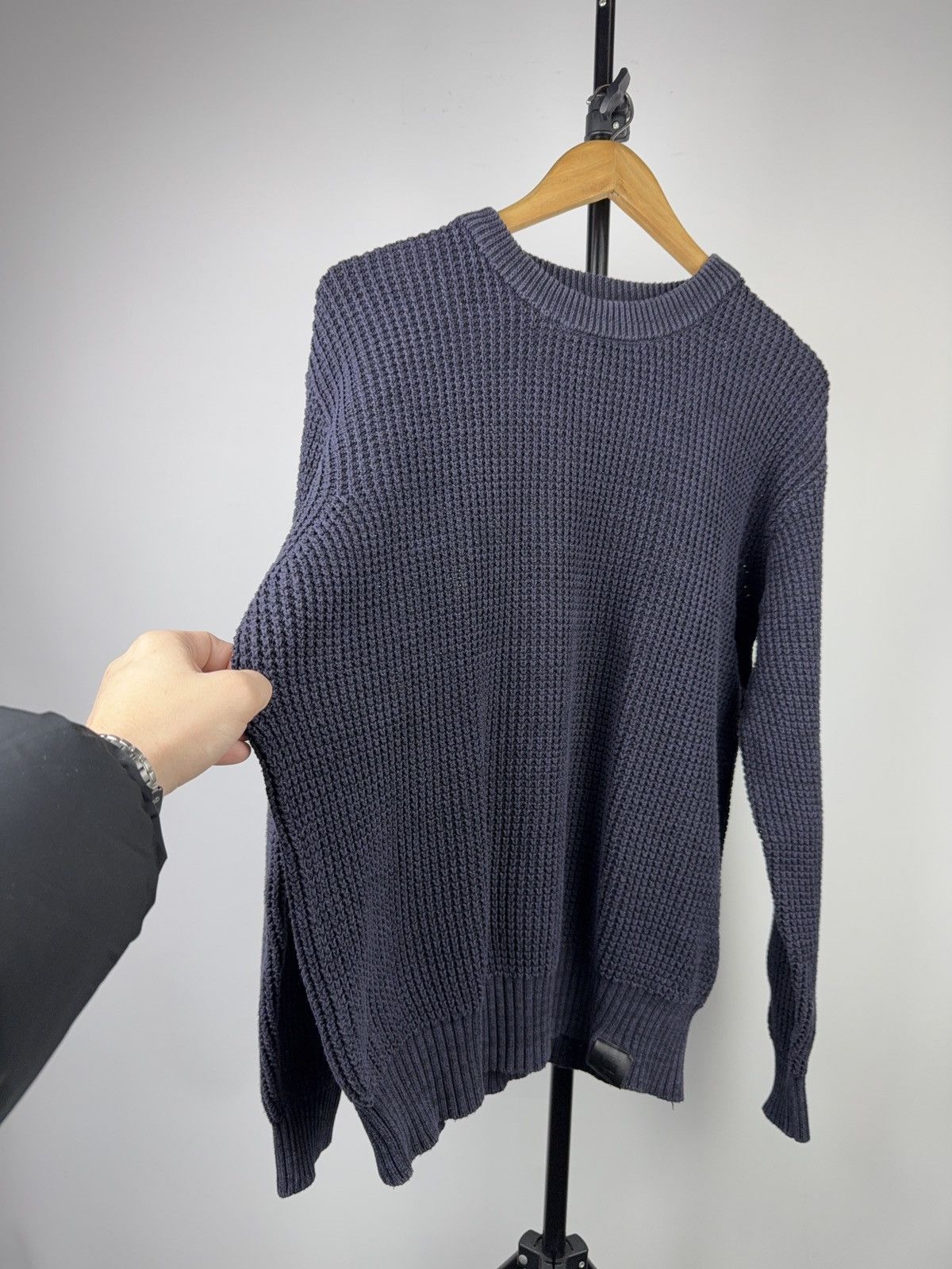 G-Star Vintage 00s Avant Garde G-Star Raw Heavy Knit Sweater Navy Size US L / EU 52-54 / 3 - 10 Thumbnail