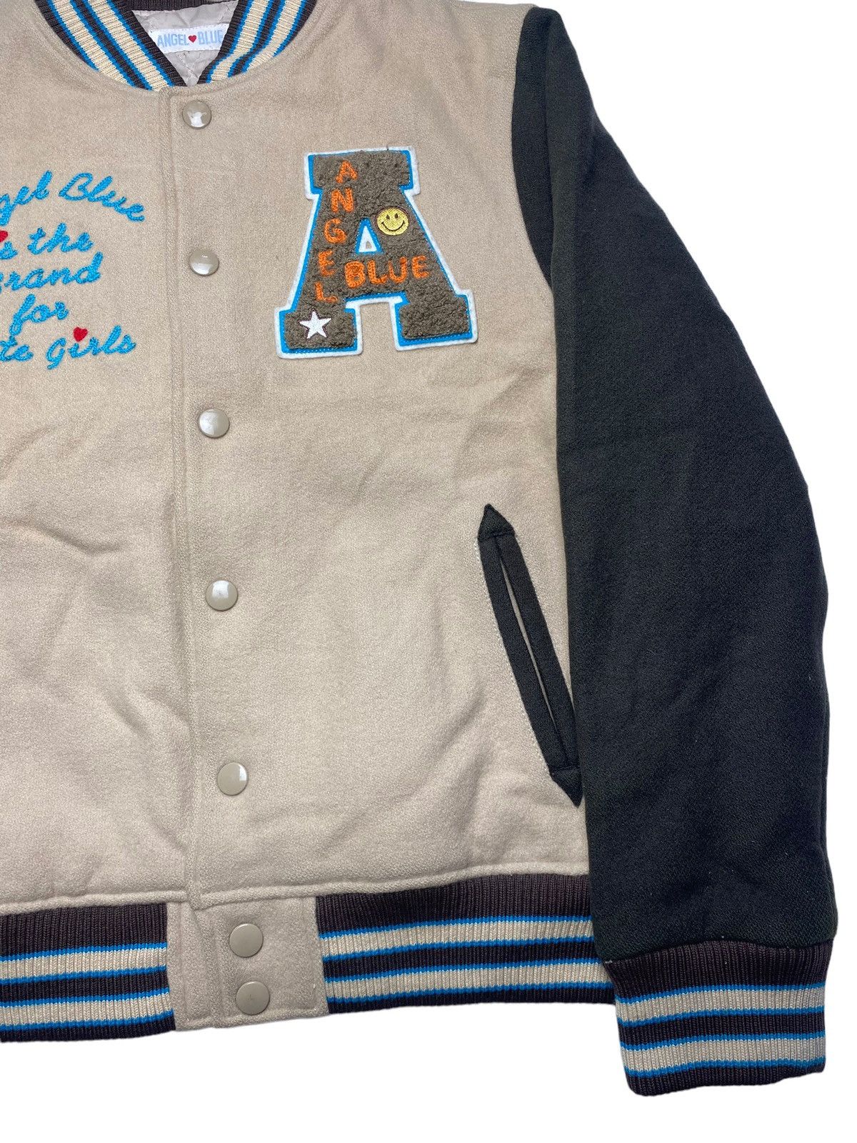 Angel Blue × Japanese Brand 2000s Angel Blue - #1 Varsity Jacket Size M / US 6-8 / IT 42-44 - 5 Thumbnail