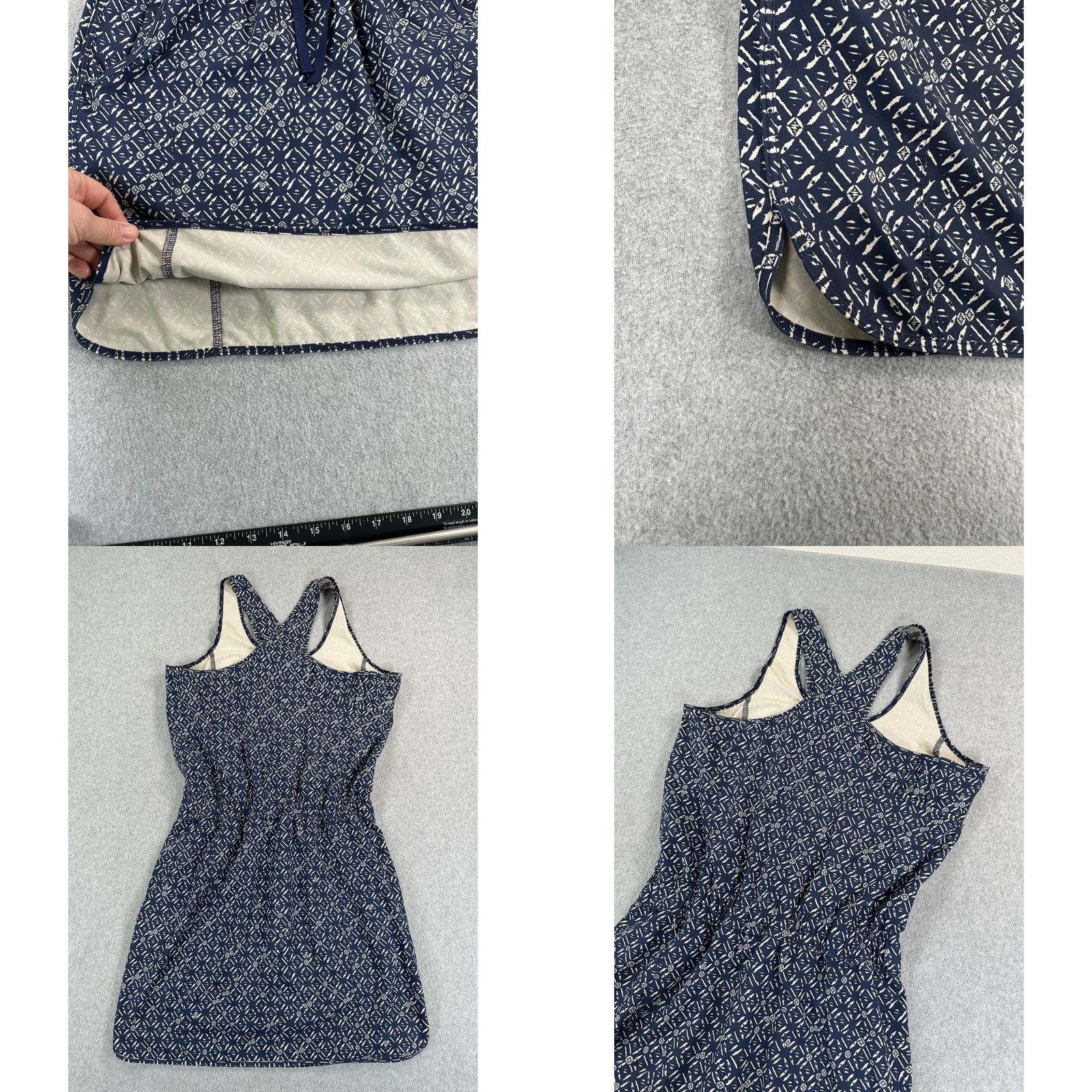 Patagonia Patagonia Dress Womens Small Blue Geometric Tank Sundress Pockets Drawstring Sleeveless Short Shirt? Size S / US 4 / IT 40 - 8 Thumbnail