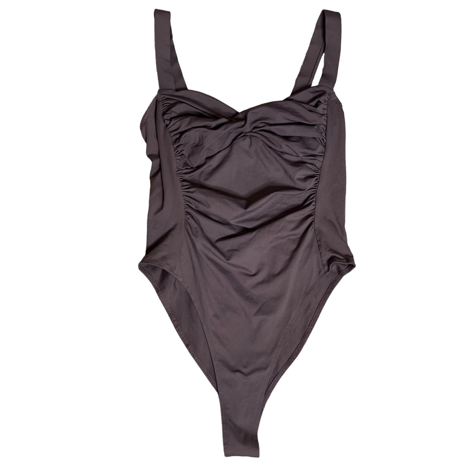 Zara Zara Draped Ruched Bodysuit Top Brown Size L Size L / US 10 / IT 46 - 6 Thumbnail