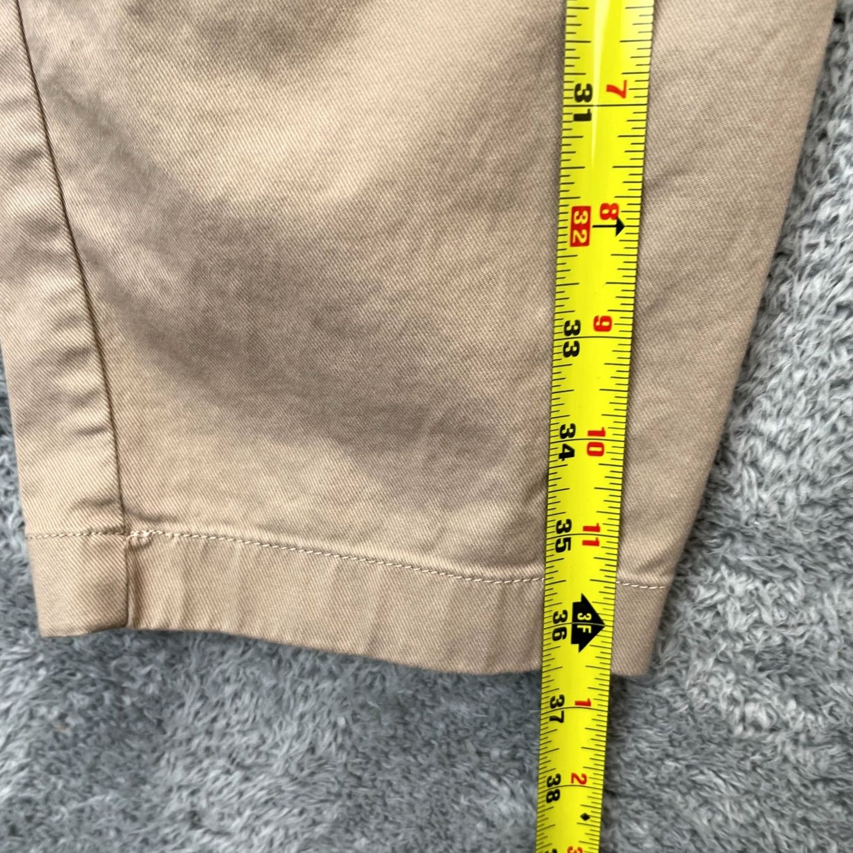 Uniqlo Uniqlo Pants Womens Small Beige Stretch Easy Ankle Cotton Tapered Leg Drawstring Size 26" / US 2 / IT 38 - 7 Thumbnail