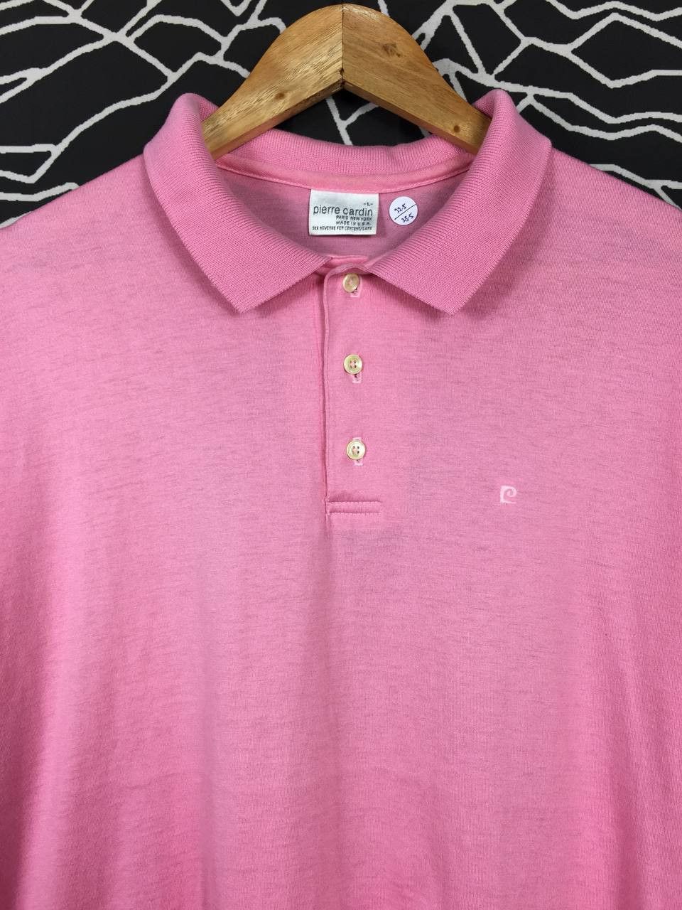 Pierre Cardin × Vintage Vtg Retro Classic Pierre Cardin Made In Usa Polo Tee Size US L / EU 52-54 / 3 - 3 Thumbnail