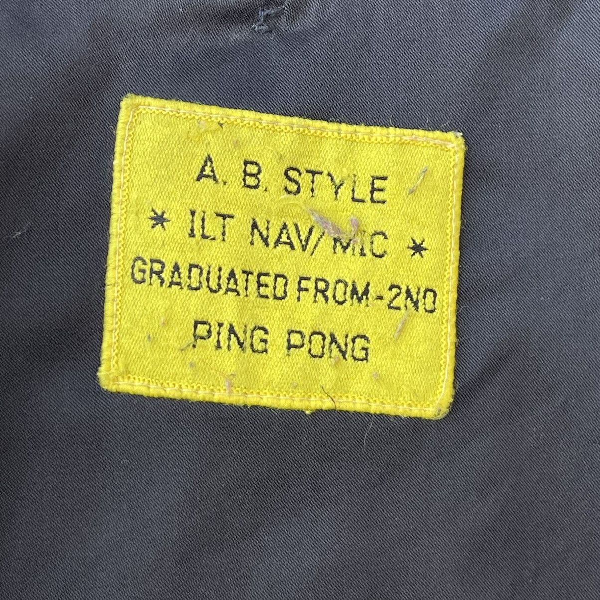 Buzz Rickson's 90s Ping Pong France Eagle Chenille Patch MA-1 Bomber Jacket Size US M / EU 48-50 / 2 - 14 Thumbnail