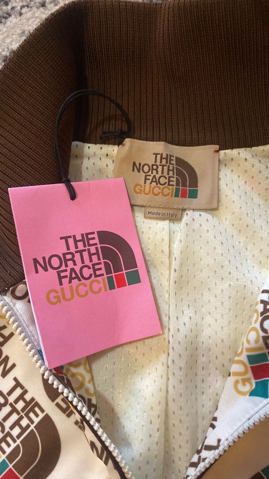 Gucci × The North Face Gucci x The North Face Web Print Jersey Jacket Size US XL / EU 56 / 4 - 2 Thumbnail