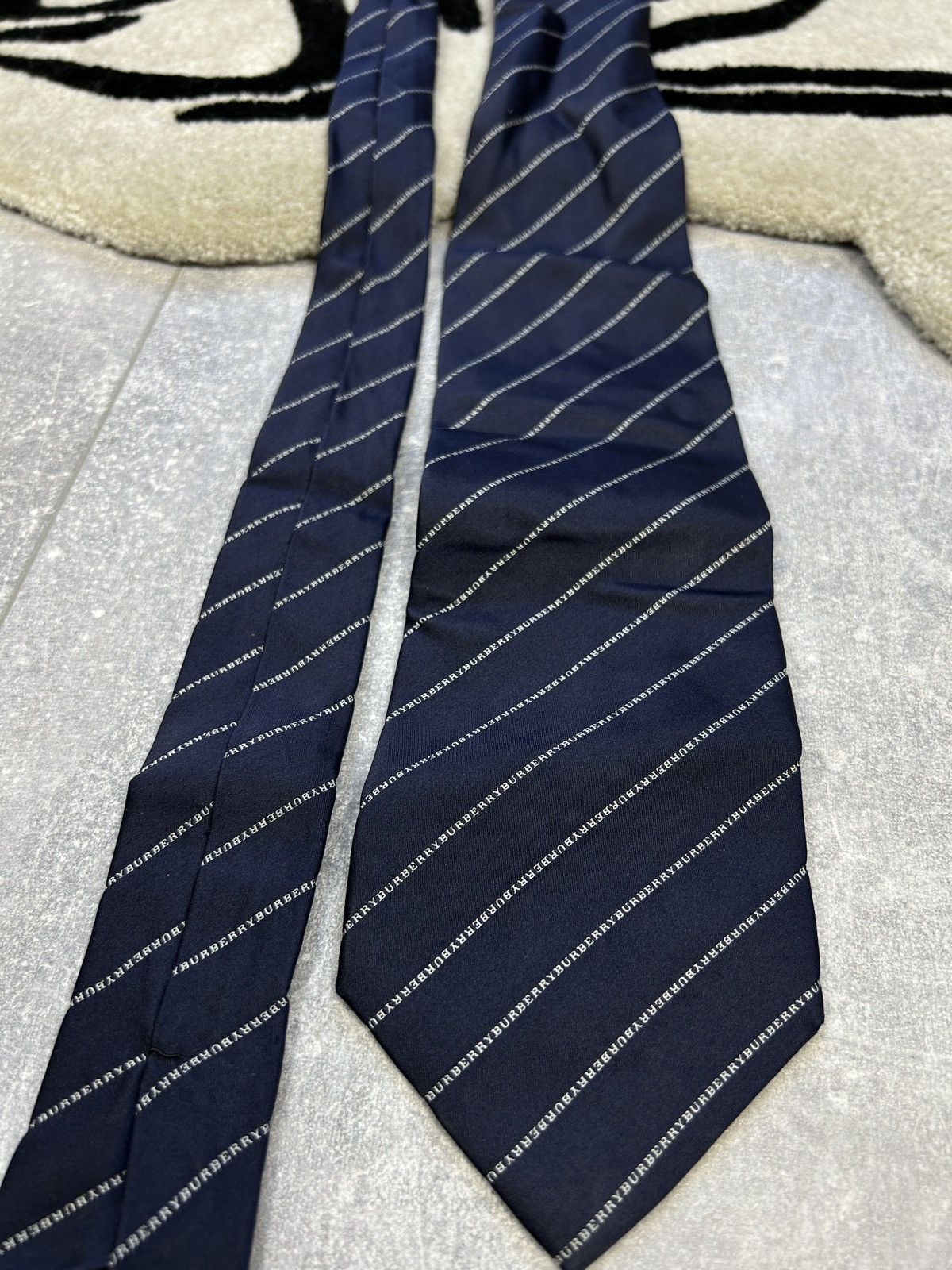 Burberry × Vintage Mens Vintage Burberry novacheck tie luxury rare monogram Size ONE SIZE - 10 Thumbnail