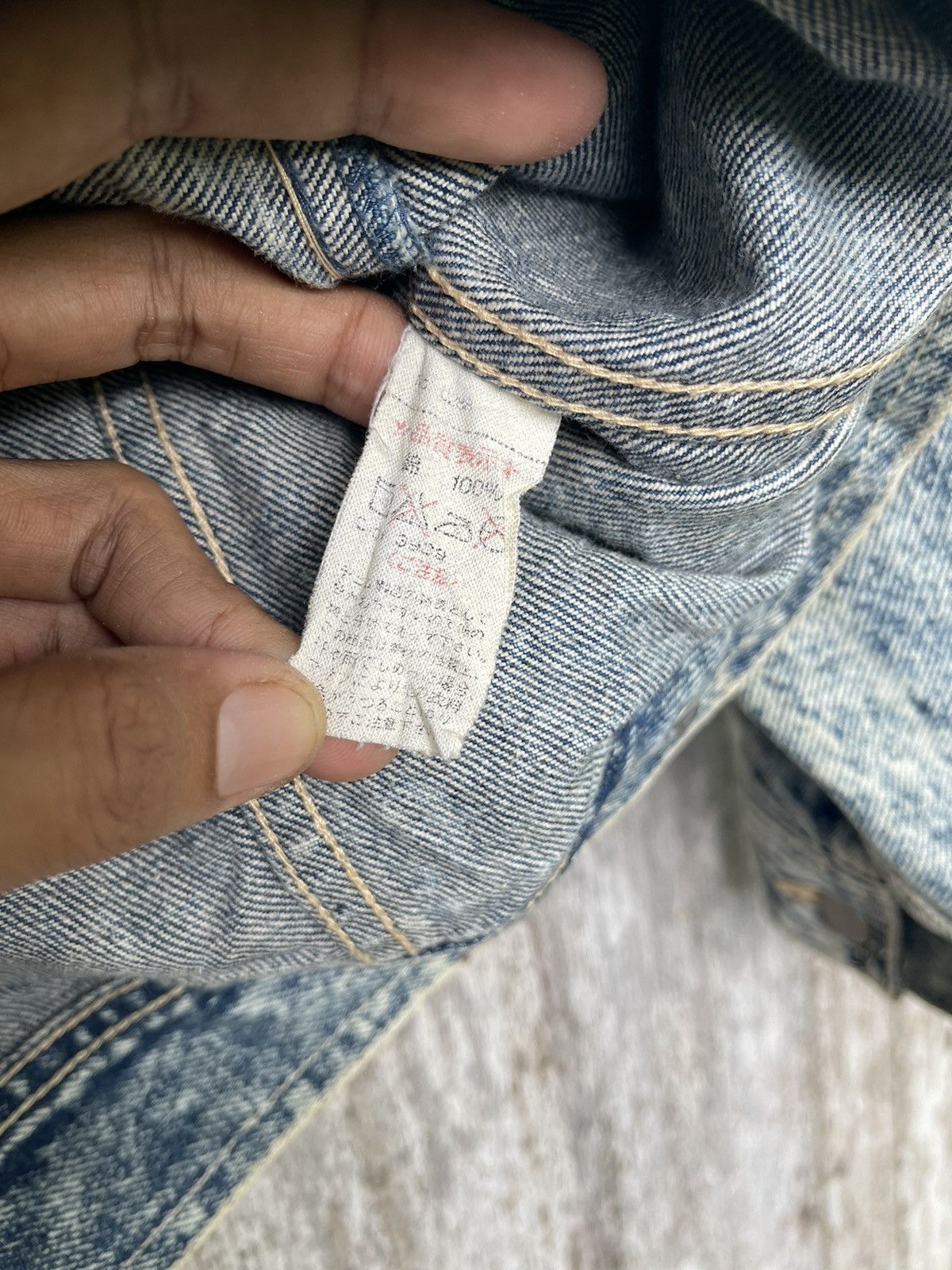 Designer Bell Scott Acid Wash Denim Jacket - Vintage 80s/90s Size US L / EU 52-54 / 3 - 18 Thumbnail