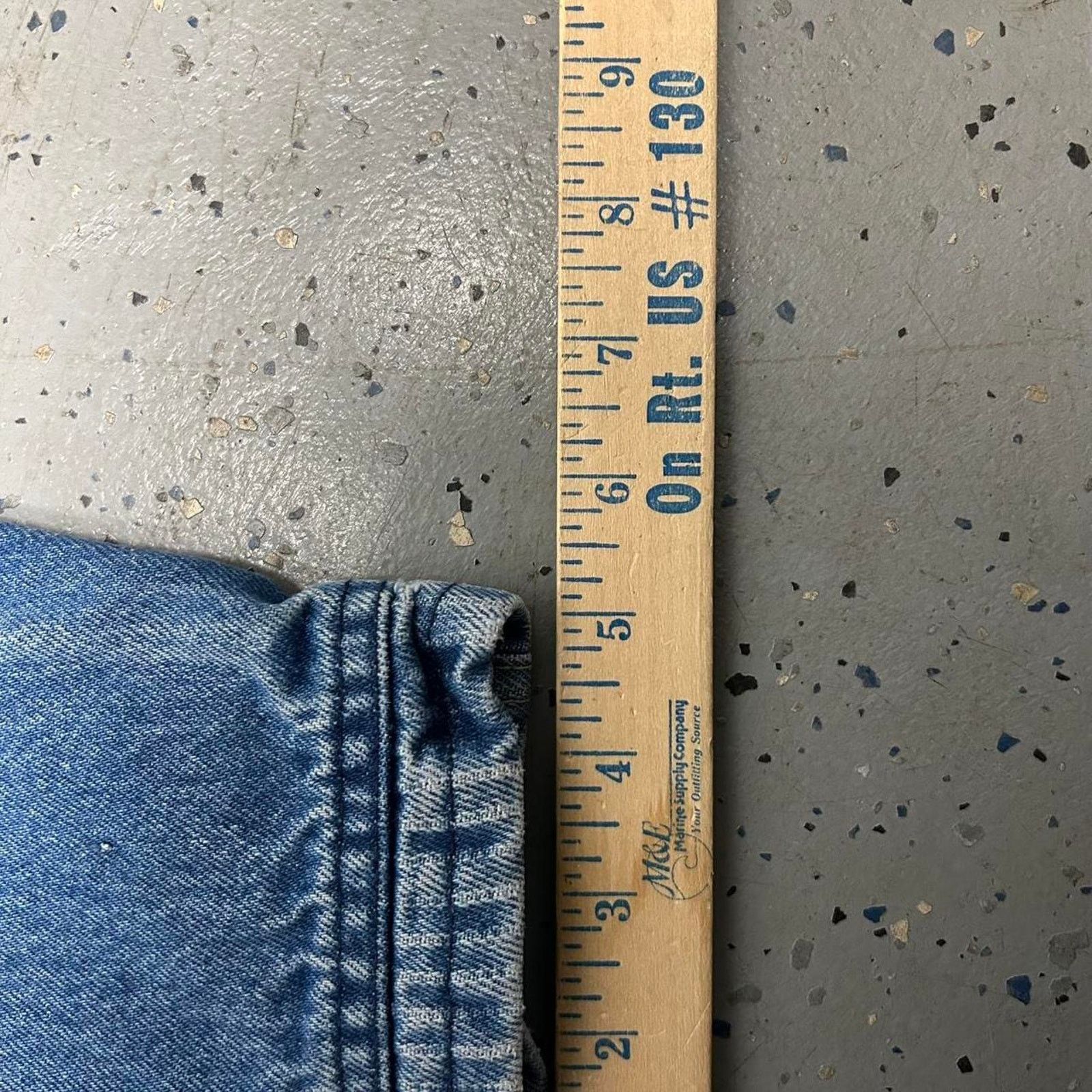 Other High-waisted Sunset Blues Chic vintage striped denim jeans Size 28" / US 6 / IT 42 - 6 Thumbnail