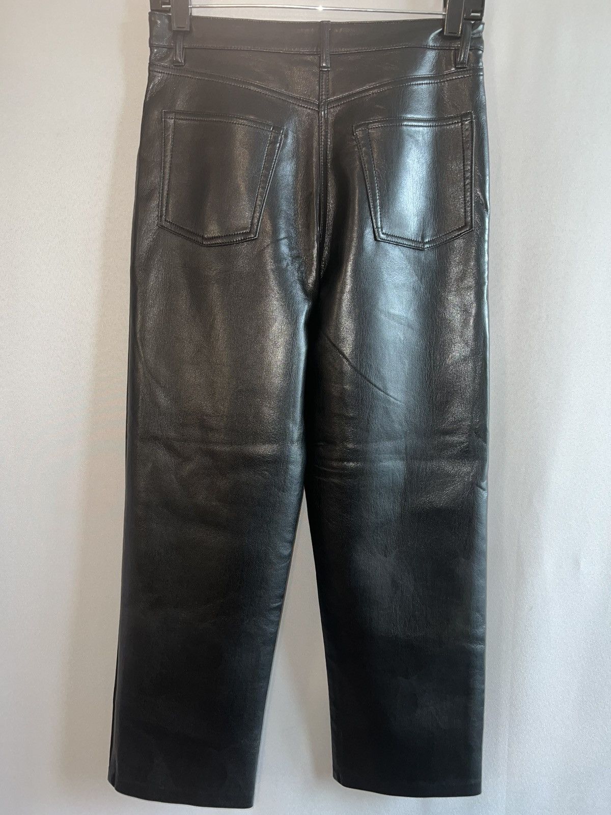 Aritzia Aritzia Wilfred Melina Pants Vegan Faux Leather Black 6 Size 28" / US 6 / IT 42 - 2 Thumbnail