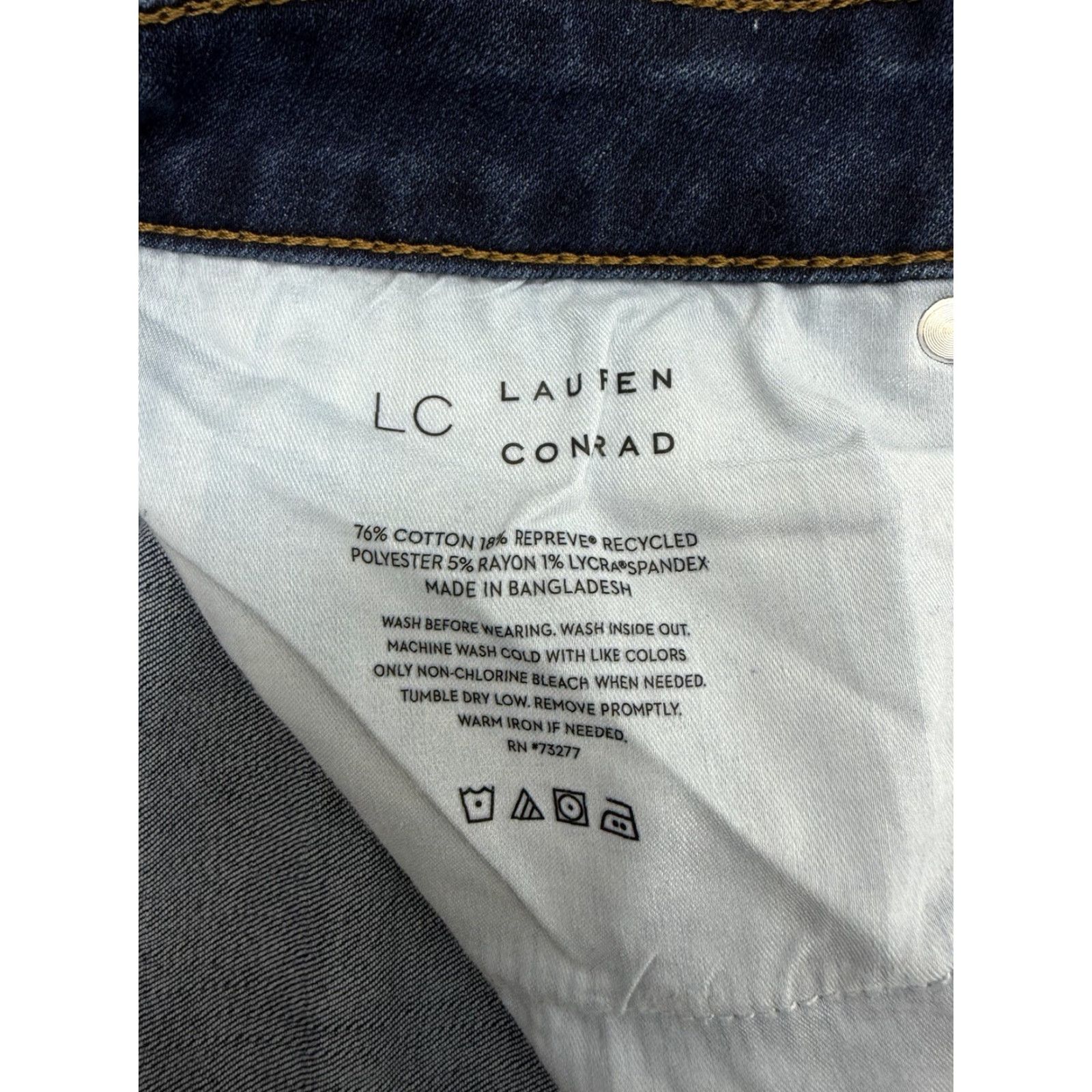 Vintage LC Lauren Conrad Jeans Size 16 Skinny Ankle Denim Womens Vintage No Shirt? Size 38" / US 16 / IT 52 - 5 Thumbnail