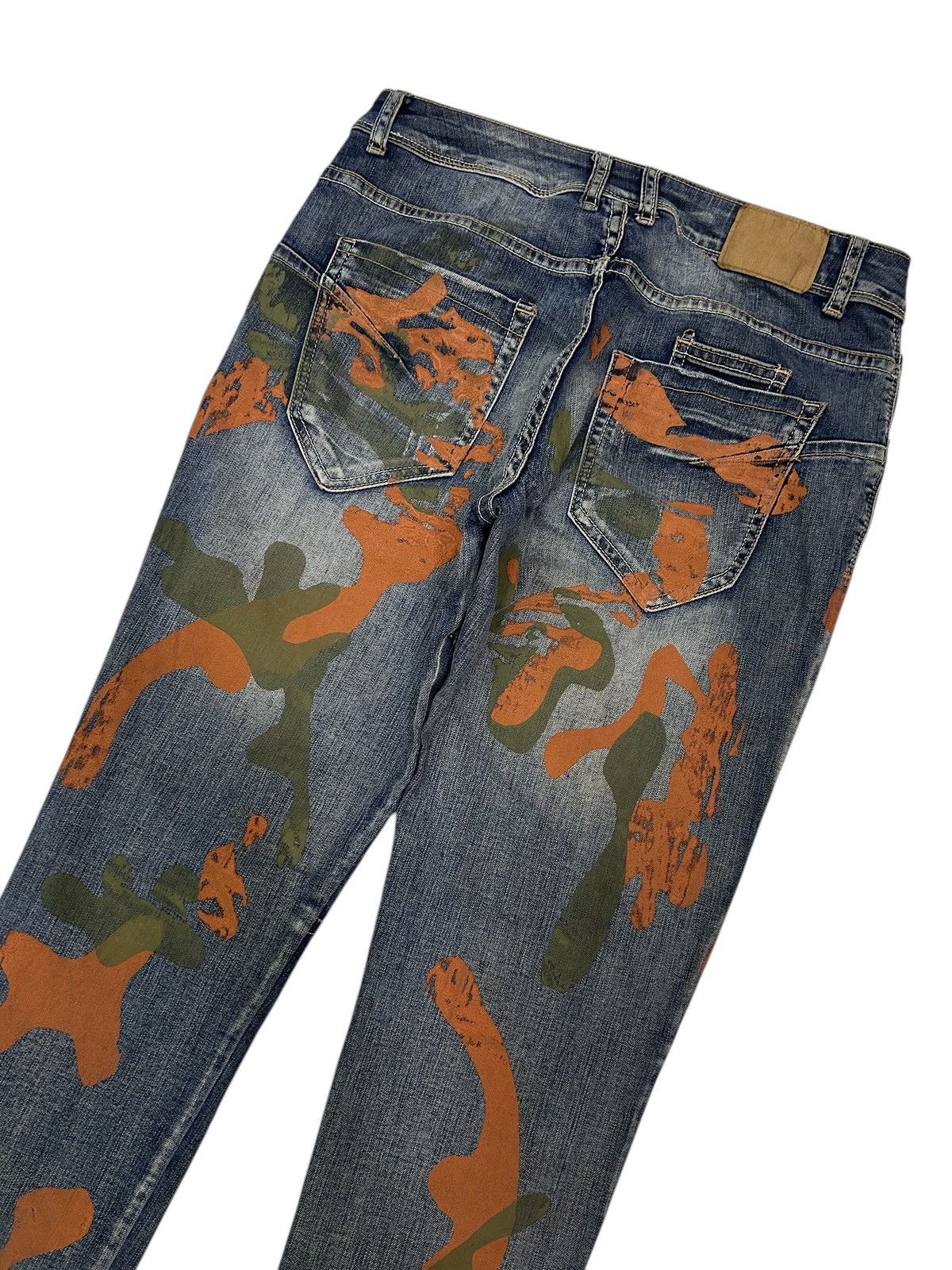 Japanese Brand × Vintage RARE! DENIM STYLED ITALY ART PAINT STREETWEAR JEANS Size US 32 / EU 48 - 9 Thumbnail