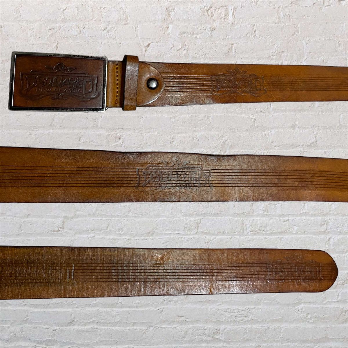 Dsquared2 × Vintage Dsquared new classic leather belt Size 34 - 3 Thumbnail