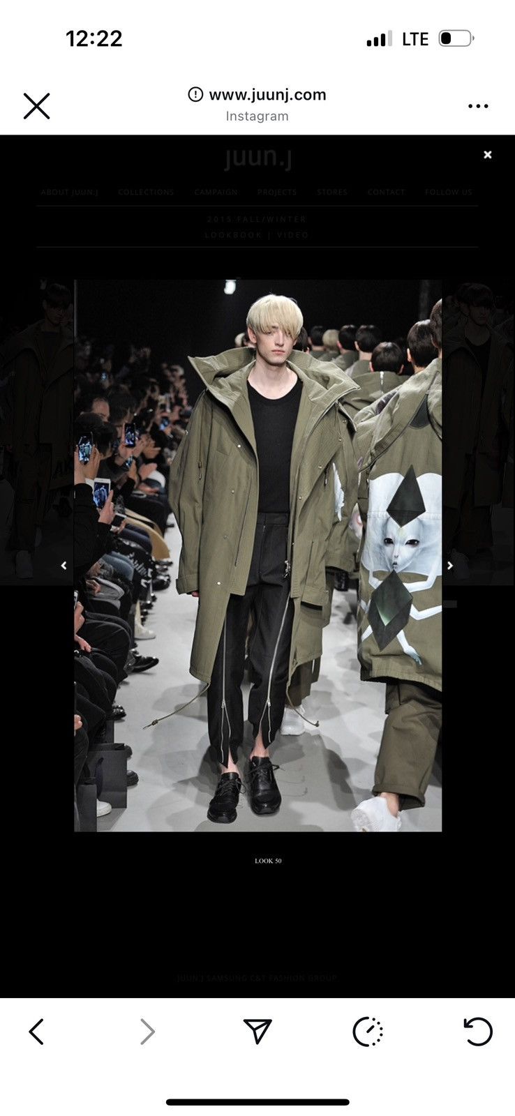 Juun.J army M-65 parka coat A/W 2015 reproduction