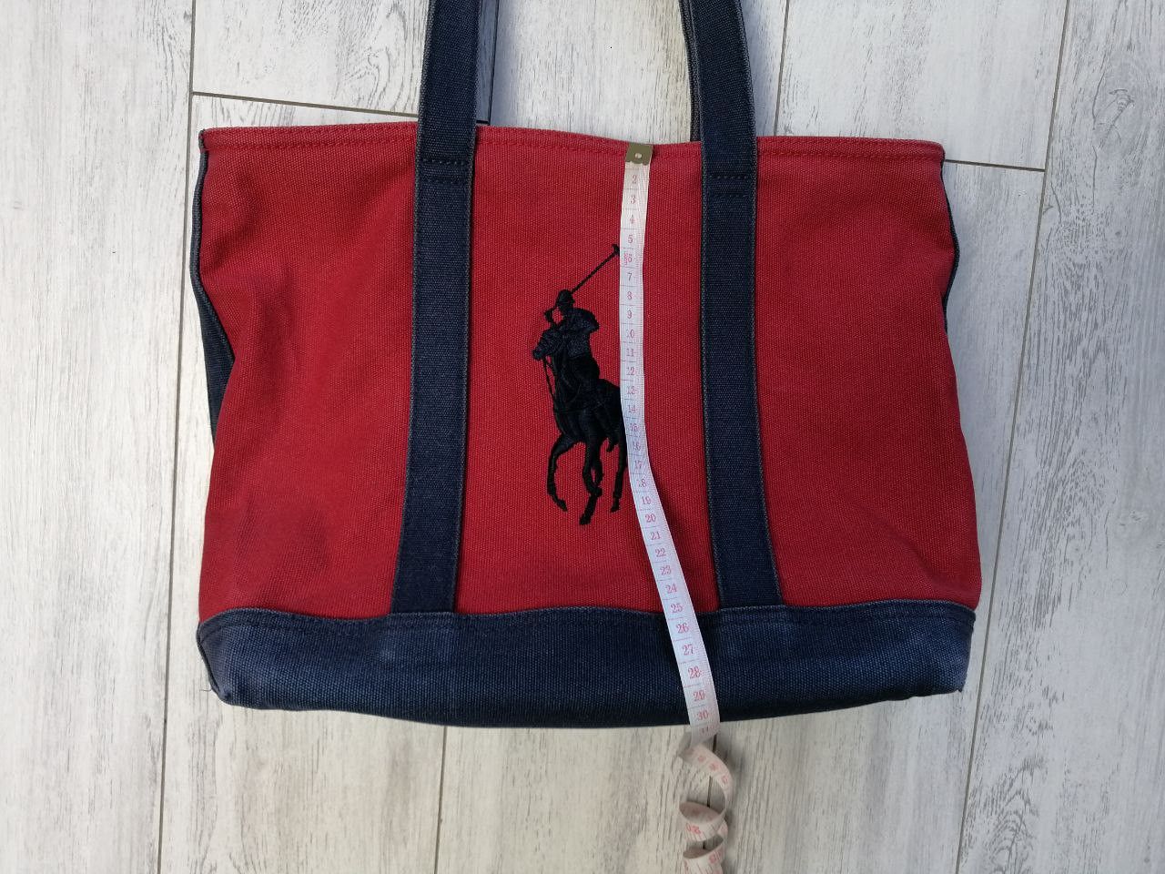 Ralph Lauren × Vintage Ralph Lauren Canvas Tote Bag Navy Red Size ONE SIZE - 7 Thumbnail