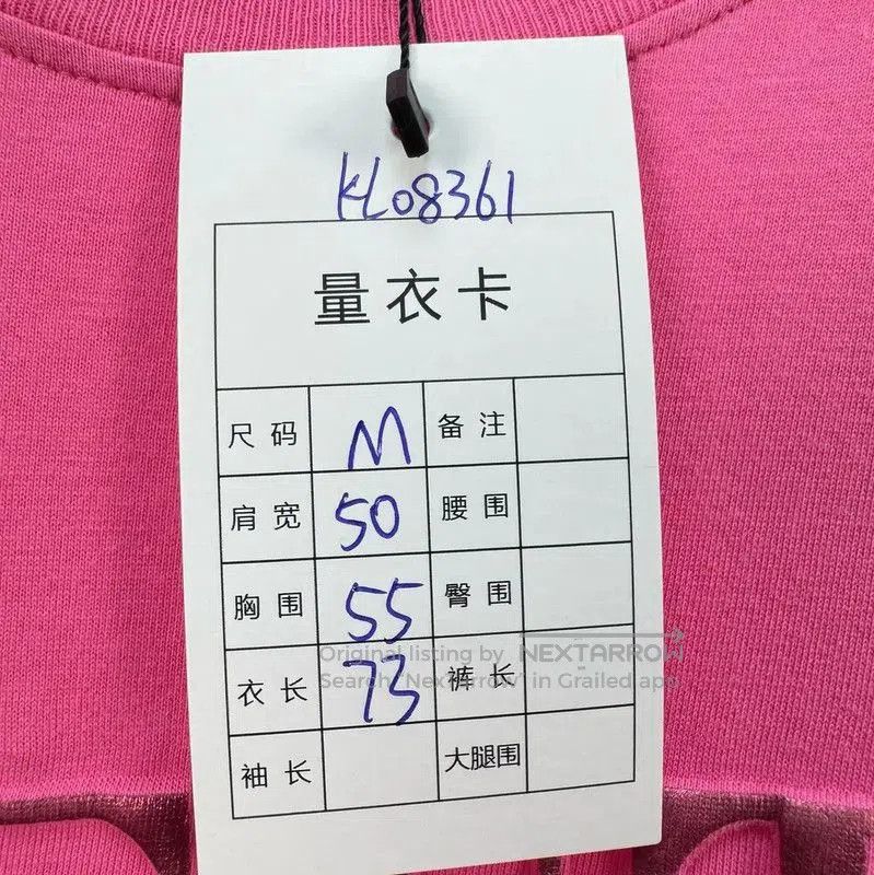 Valentino Valentino Pink Cotton Logo Short Sleeve Tee . Size US L / EU 52-54 / 3 - 7 Thumbnail