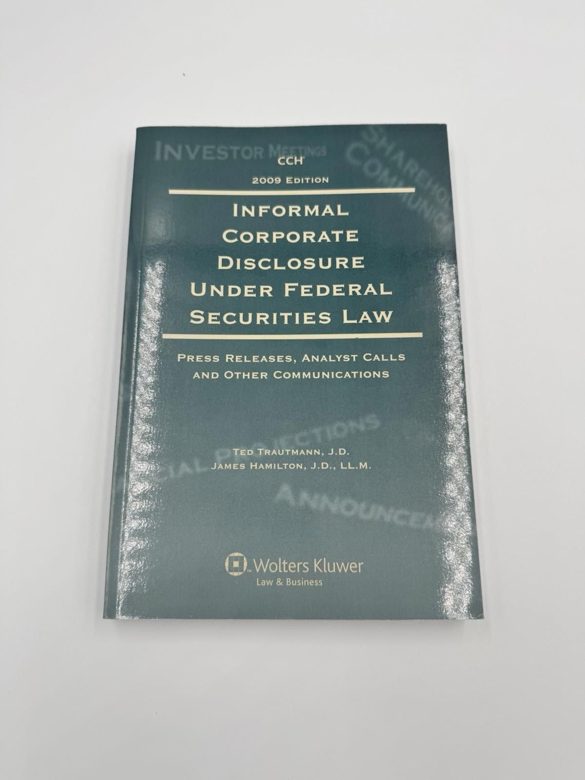 Other Informal Corporate Disclosure Under Federal Securities Law 2 Size ONE SIZE - 1 Thumbnail