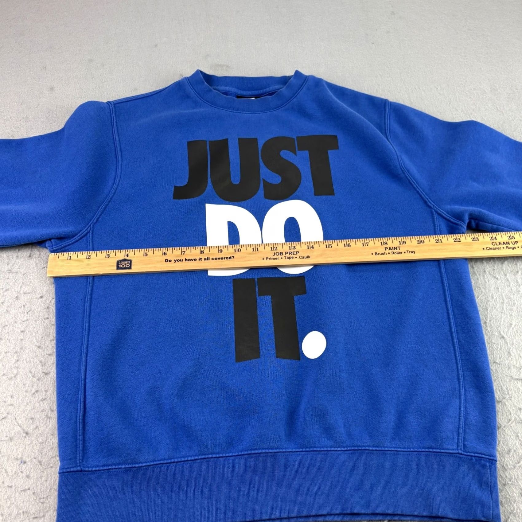 Nike Nike Sportswear Sweatshirt Mens M Blue Just Do It Pullover Graphic Crew Neck Long Sleeve Logo Cotton Blend Regular Shirt Size US M / EU 48-50 / 2 - 4 Thumbnail