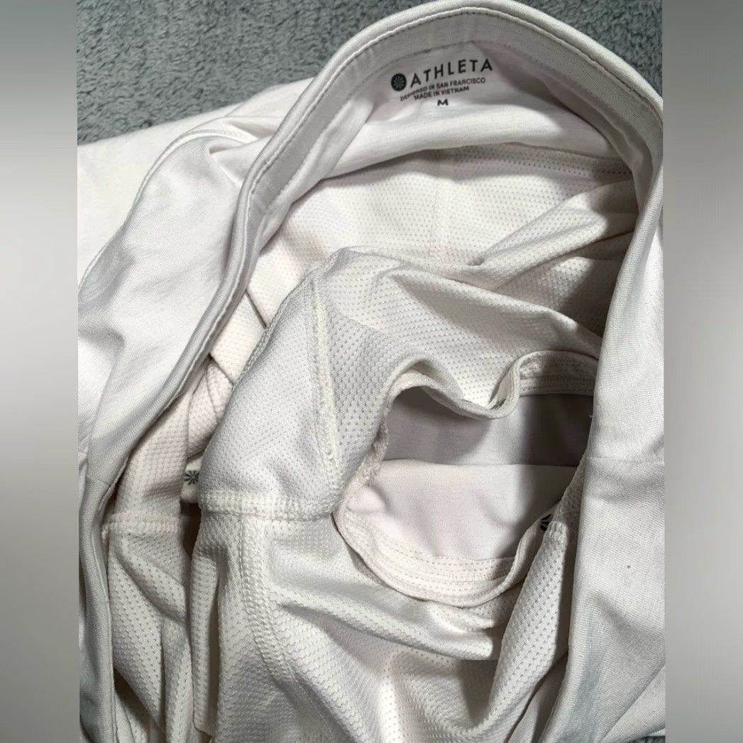 Athleta Athleta Skort Women Medium White Athletic Regular M Size ONE SIZE - 5 Thumbnail