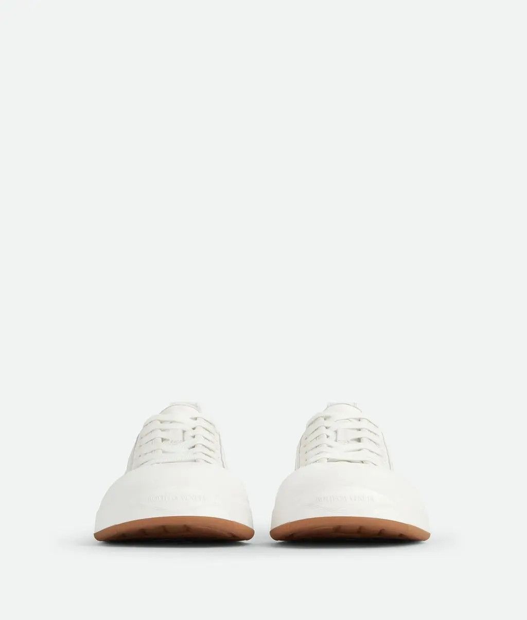 Bottega Veneta o1bcso1str0425 Vulcan Leather Sneakers in White Size US 8 / IT 38 - 2 Thumbnail