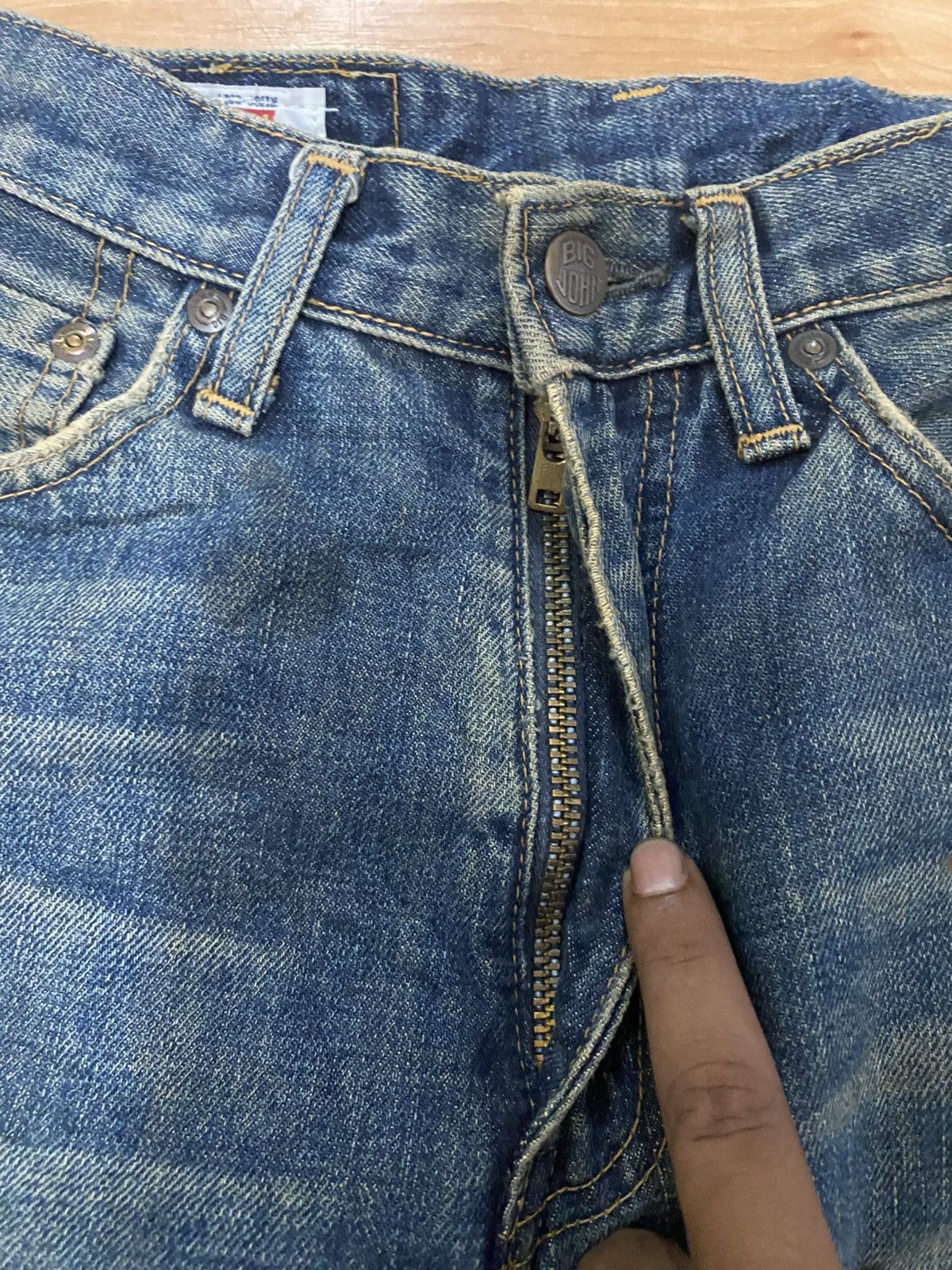 Big John Vintage big john straight cut denim distressed Size US 28 / EU 44 - 6 Thumbnail