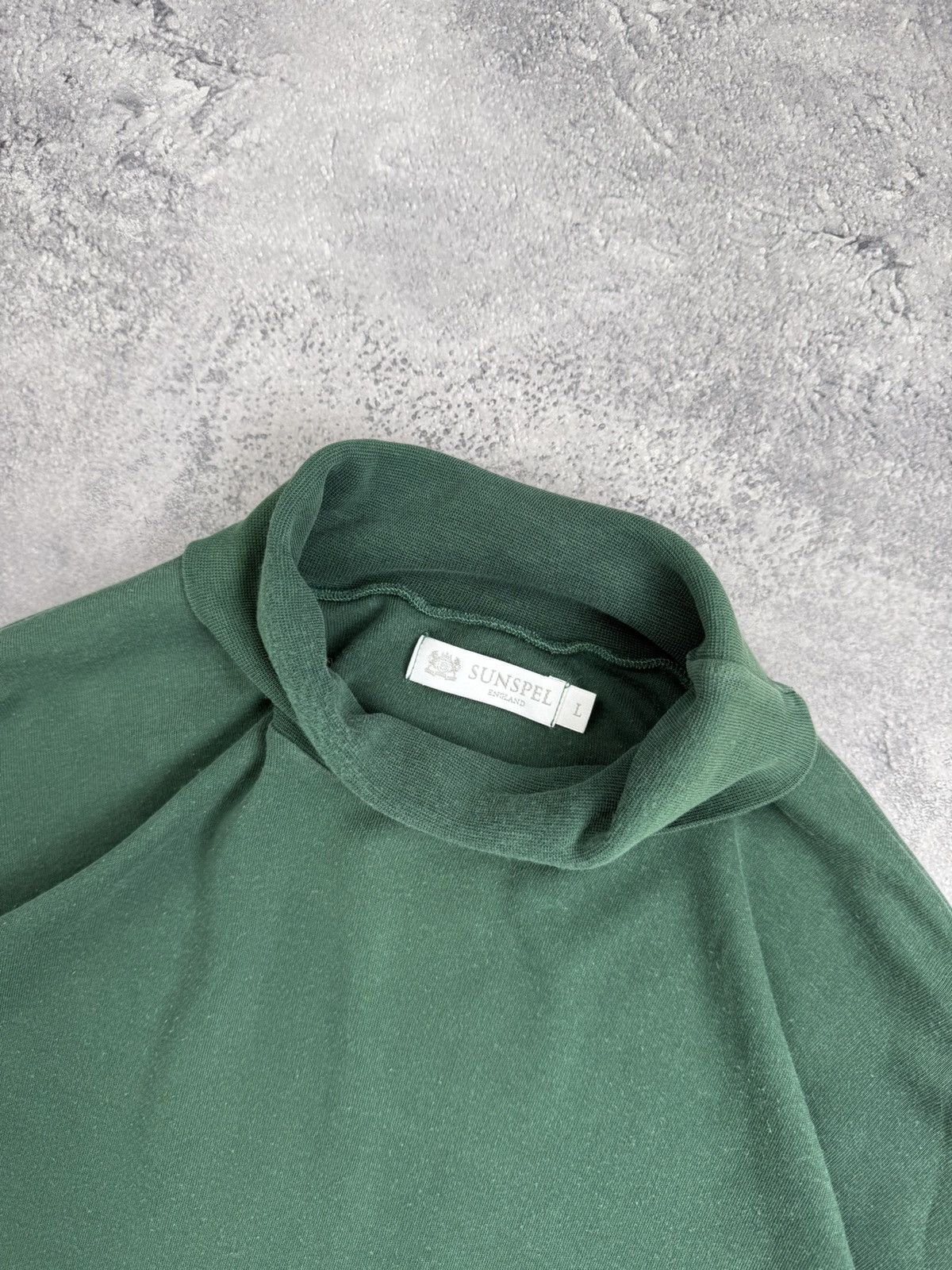 Sunspel Sunspel Forest Green Turtleneck Long Sleeve Sweatshirt Size US L / EU 52-54 / 3 - 8 Thumbnail