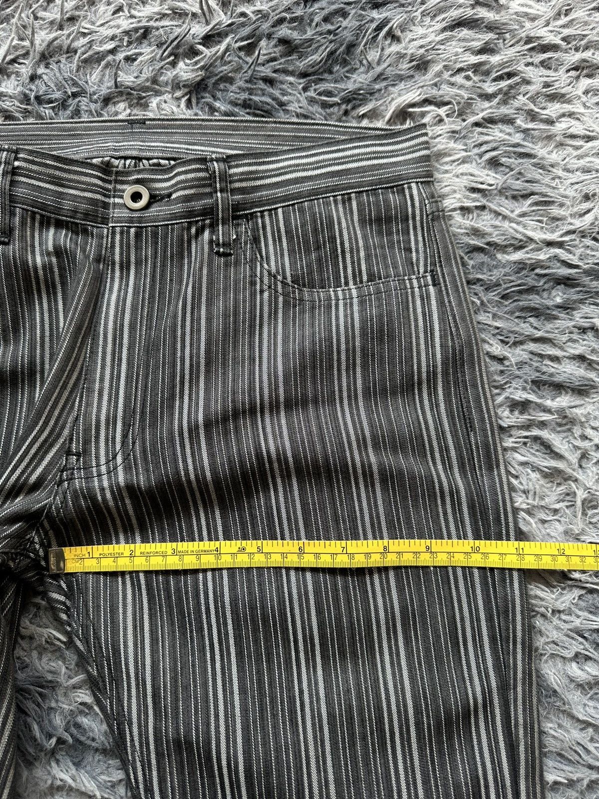 Share Spirit Homme 2000's Edge Rupert Wabash stripe denim flared jeans Size US 31 - 13 Thumbnail