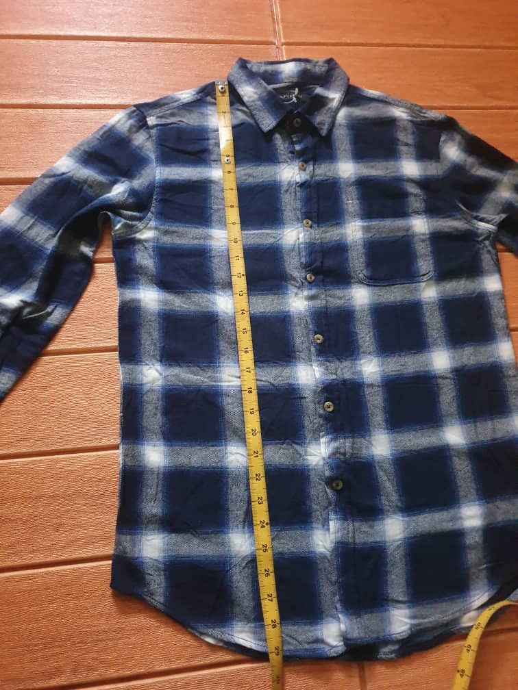 PPFM 💥Roshell checkered blue Japanese brand flannel shirt Size US M / EU 48-50 / 2 - 8 Thumbnail