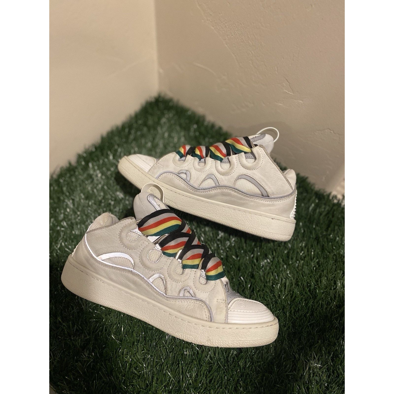 Lanvin Lanvin Curb Sneaker “white Multicolor” | SIZE 38 EU ( 5 US ) Size US 5 / EU 37 - 4 Thumbnail