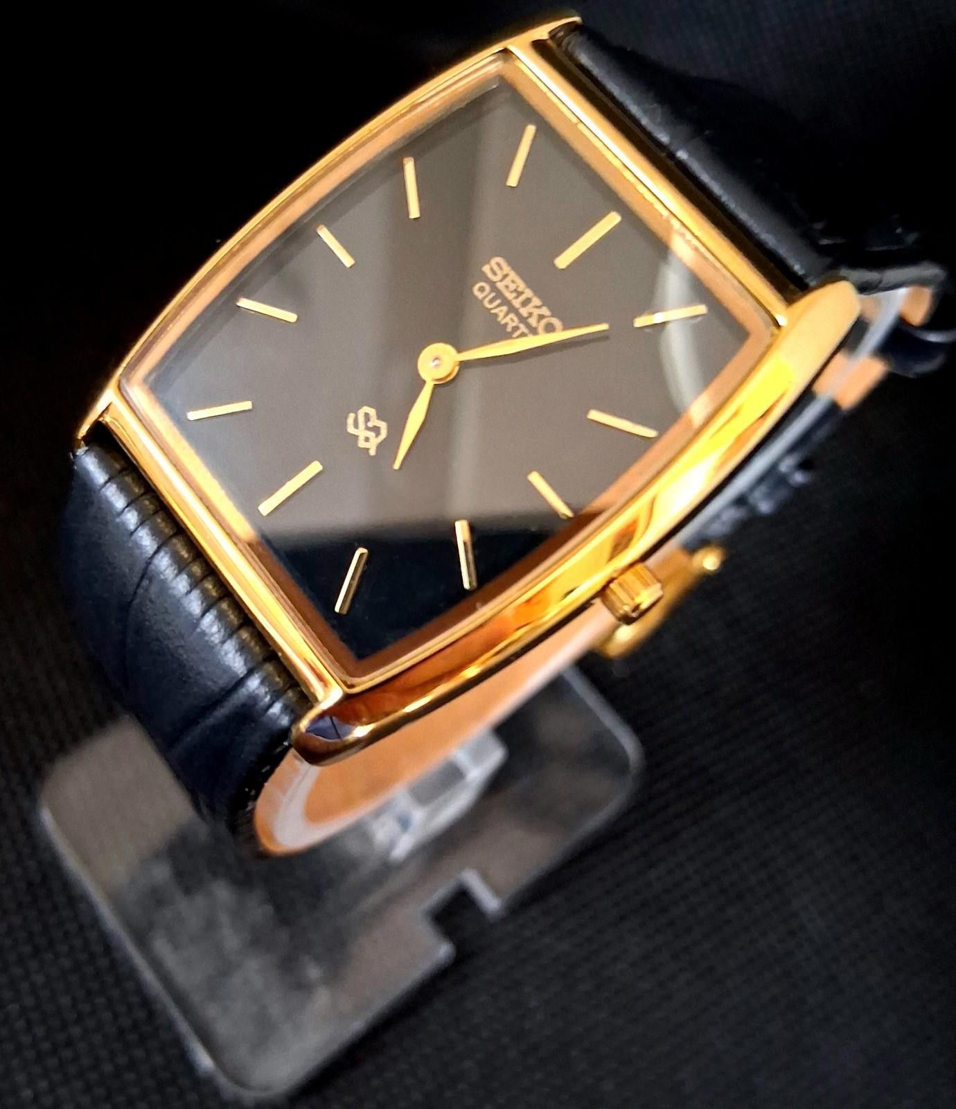 Seiko Men's Vintage Seiko Barrel/Tonneau Leather Tank RARE | Grailed