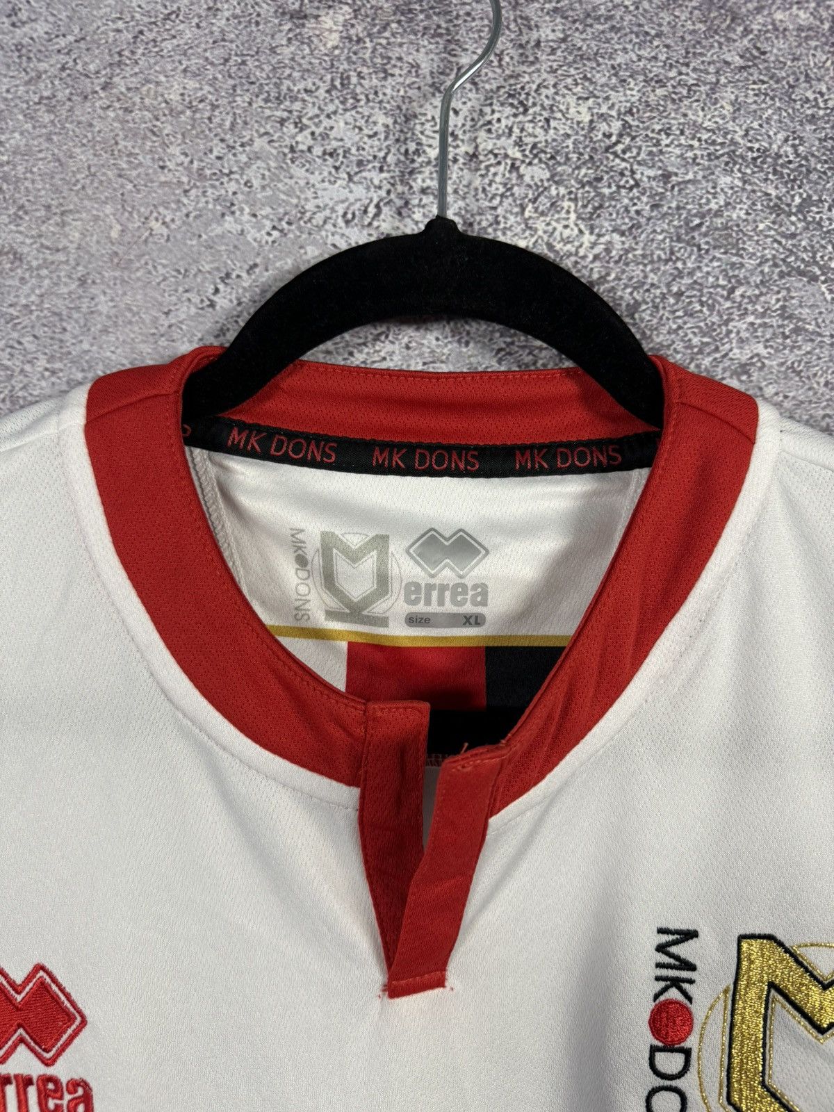 Errea × Vintage Vintage Mk Dons 2017/18 Errea Soccer Jersey Blokcore XL Size US XL / EU 56 / 4 - 7 Thumbnail