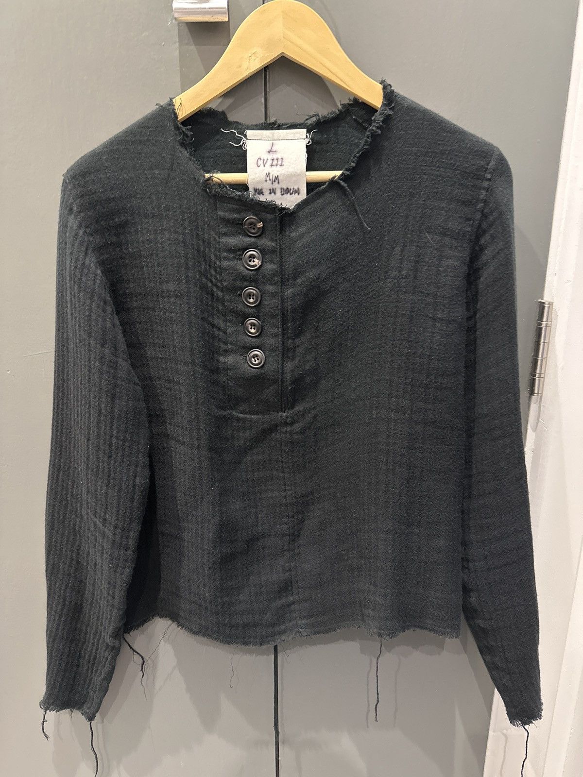 image of John Alexander Skelton John Skelton Knit Pullover Shirt in Navy, Men's (Size Medium)