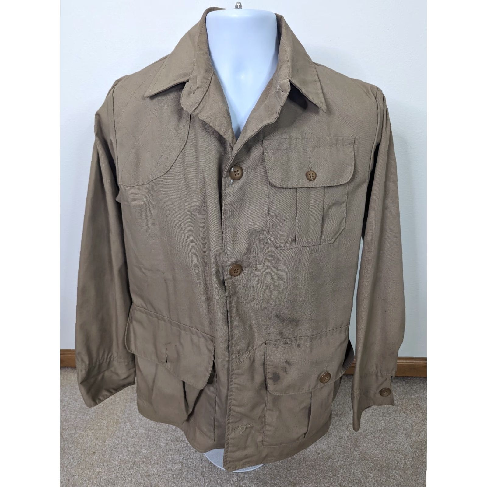 Vintage VINTAGE Red Head Squaltex Waterproof Windproof Hunting Jacket Shirt Mens Small Beige Size US S / EU 44-46 / 1 - 2 Thumbnail