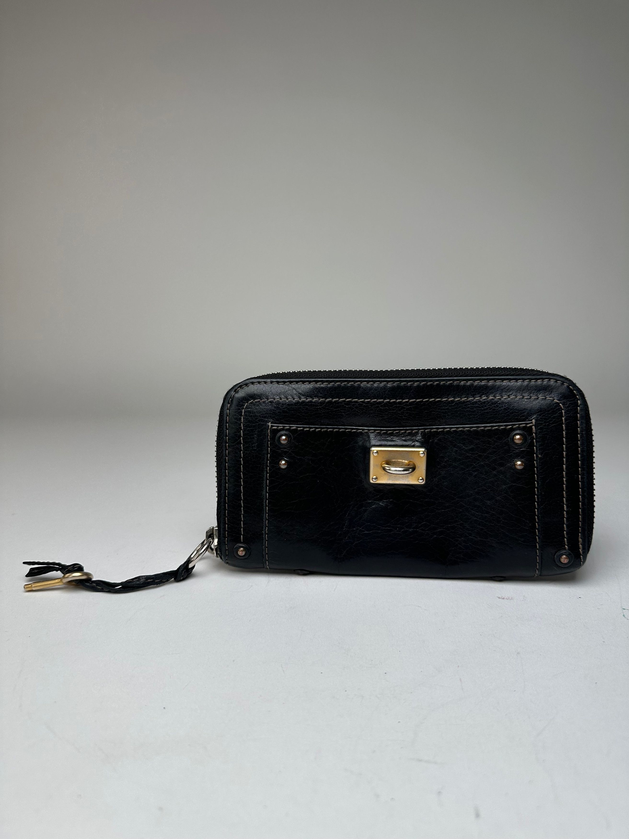 Chloe Vintage Paddington Leather Long Wallet Black Size ONE SIZE - 1 Thumbnail
