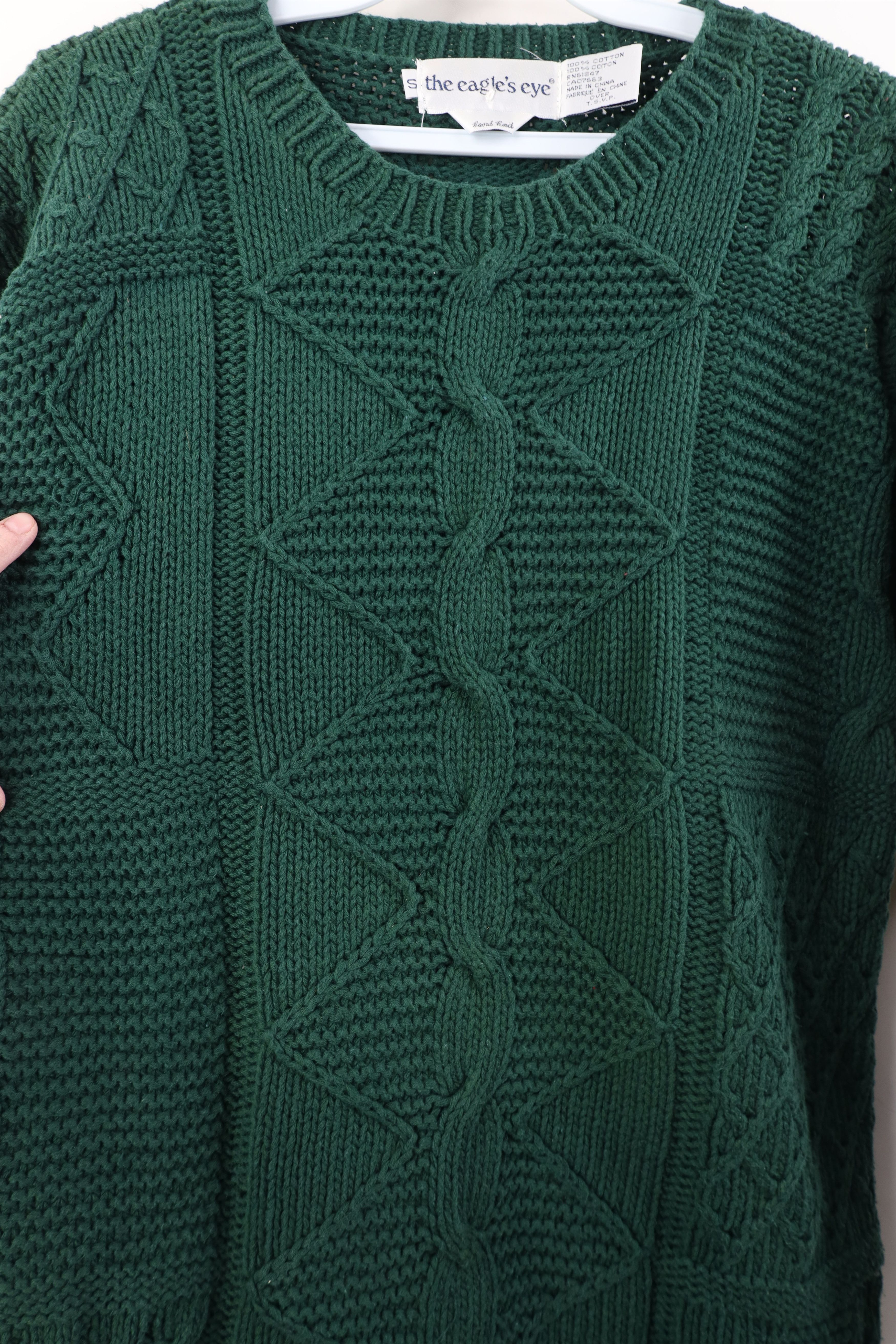 Vintage Vintage 90s Streetwear Chunky Fisherman Cable Knit Sweater Size S / US 4 / IT 40 - 5 Thumbnail