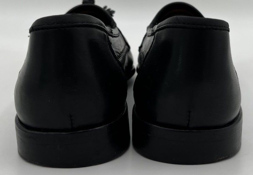 Zelli Zelli Men's Black Leather Tassel Loafer Dress Shoes Size 8M Size US 8 / EU 41 - 4 Thumbnail