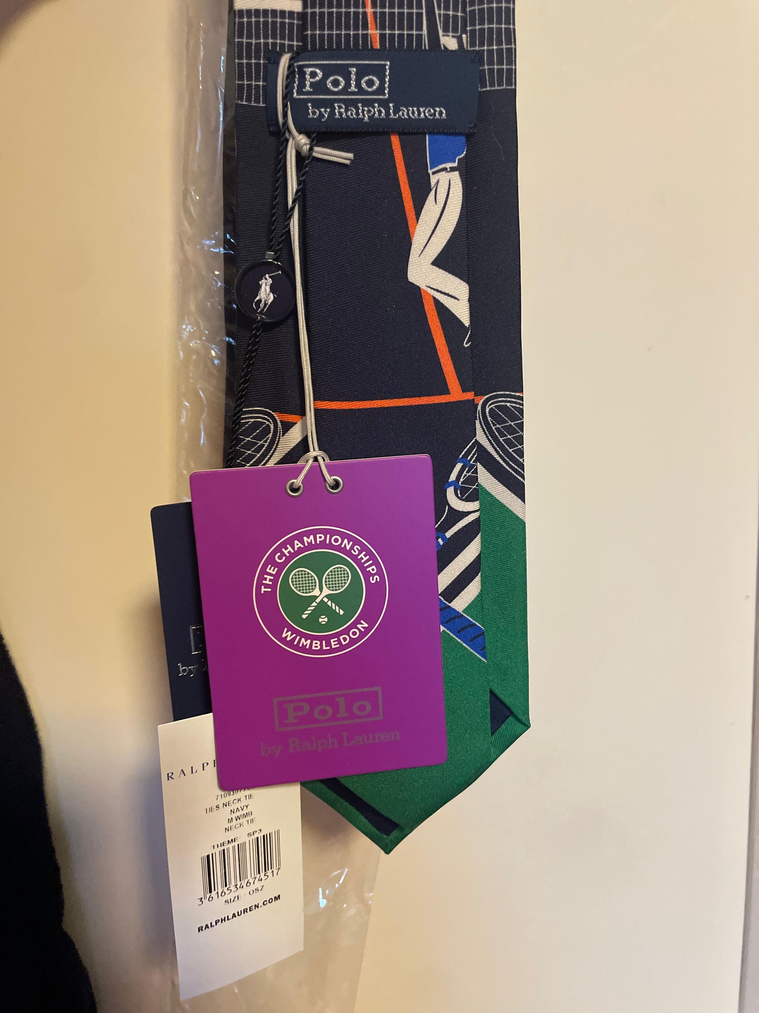 Polo Ralph Lauren Polo Ralph Lauren - Wimbledon Silk Tie Tennis Match - OS Size ONE SIZE - 7 Thumbnail