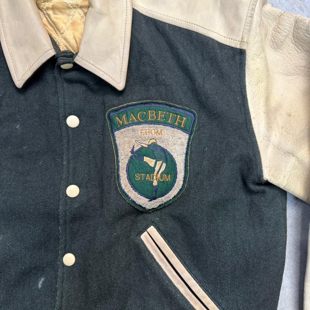 Macbeth VINTAGE STADIUM FROM MACBETH LEATHER VARSITY JACKET Size US M / EU 48-50 / 2 - 5 Thumbnail