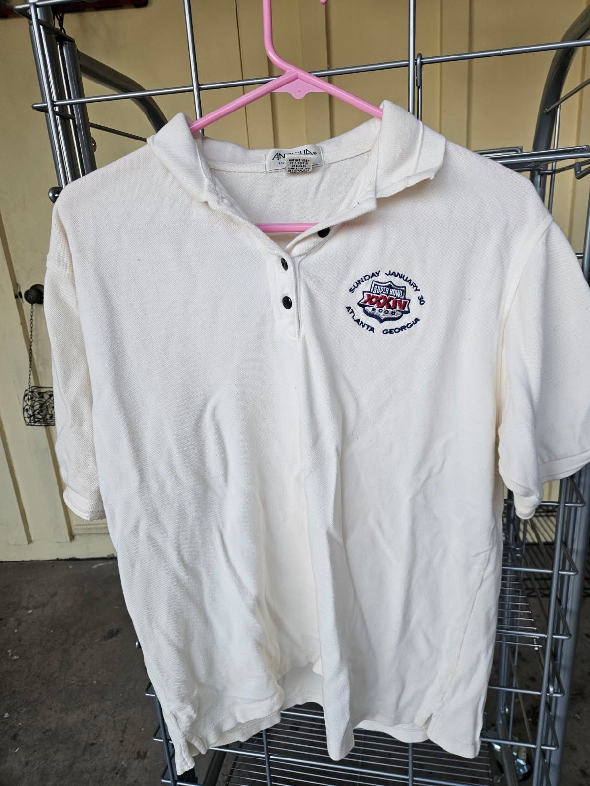 Antigua NFL Super Bowl XXXIV Atlanta Georgia 2000 Antigua Polo Size US M / EU 48-50 / 2 - 1 Thumbnail