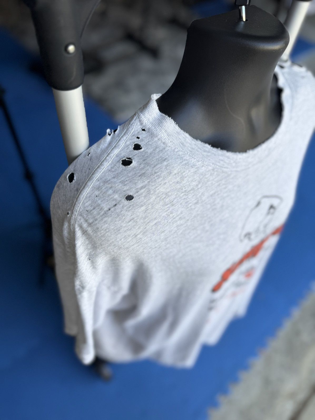 Japanese Brand × Vintage Thrashed Vintage Kewpie Shirt Size US XL / EU 56 / 4 - 3 Thumbnail