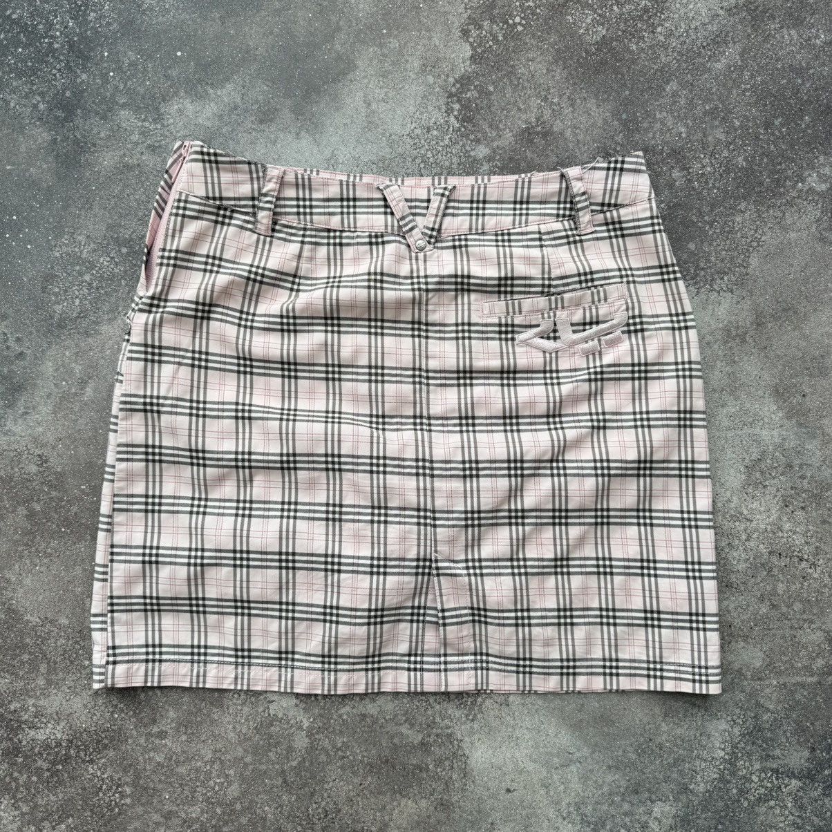 20471120 × Japanese Brand × Vintage Burberry Style Pink Check Vintage Skirt Size 32" / US 10 / IT 46 - 6 Thumbnail