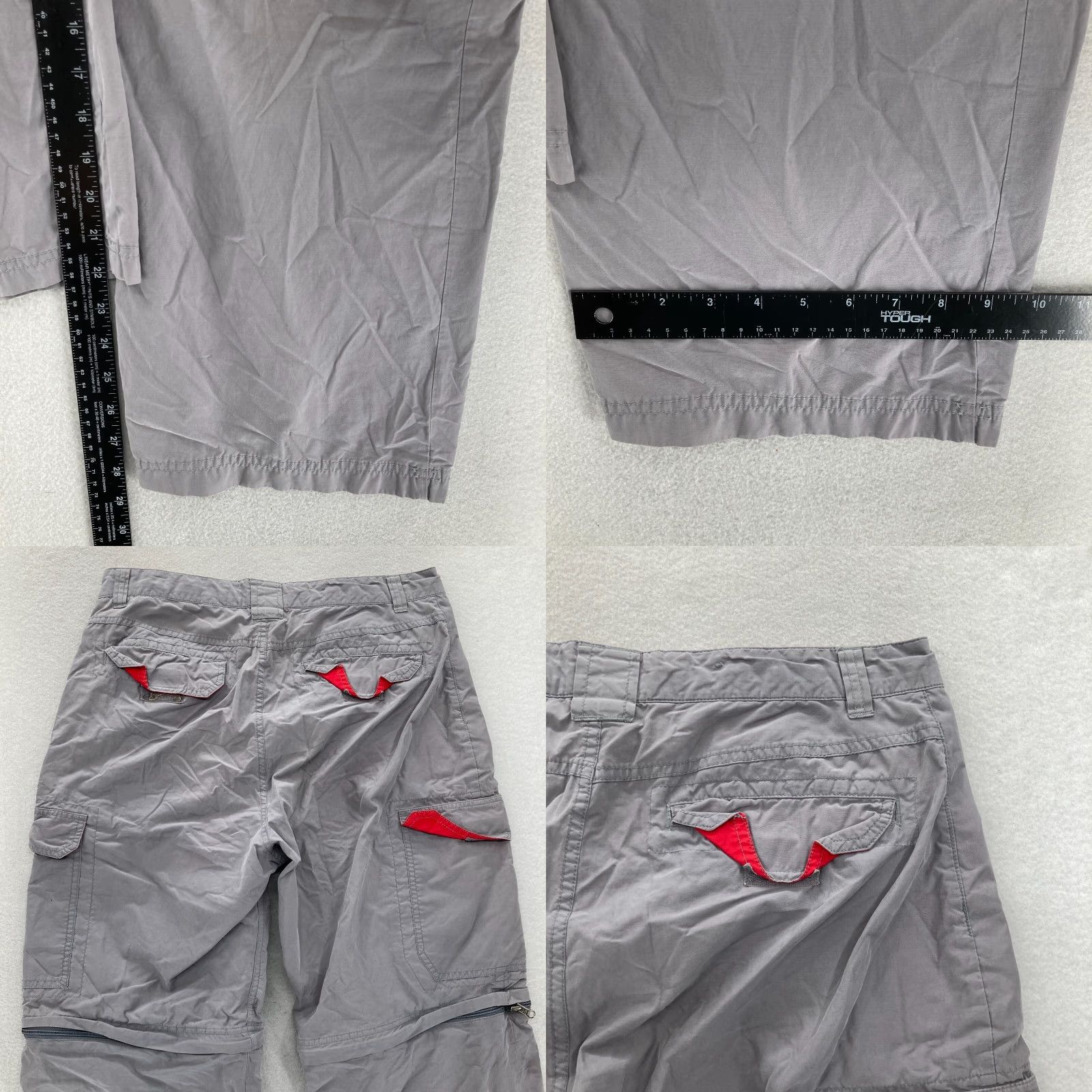 Mossimo Mossimo Cargo Pants Mens 34x30 Gray Loose Skater Gorpcore Convertible Cargo Pants Size US 34 / EU 50 - 9 Thumbnail