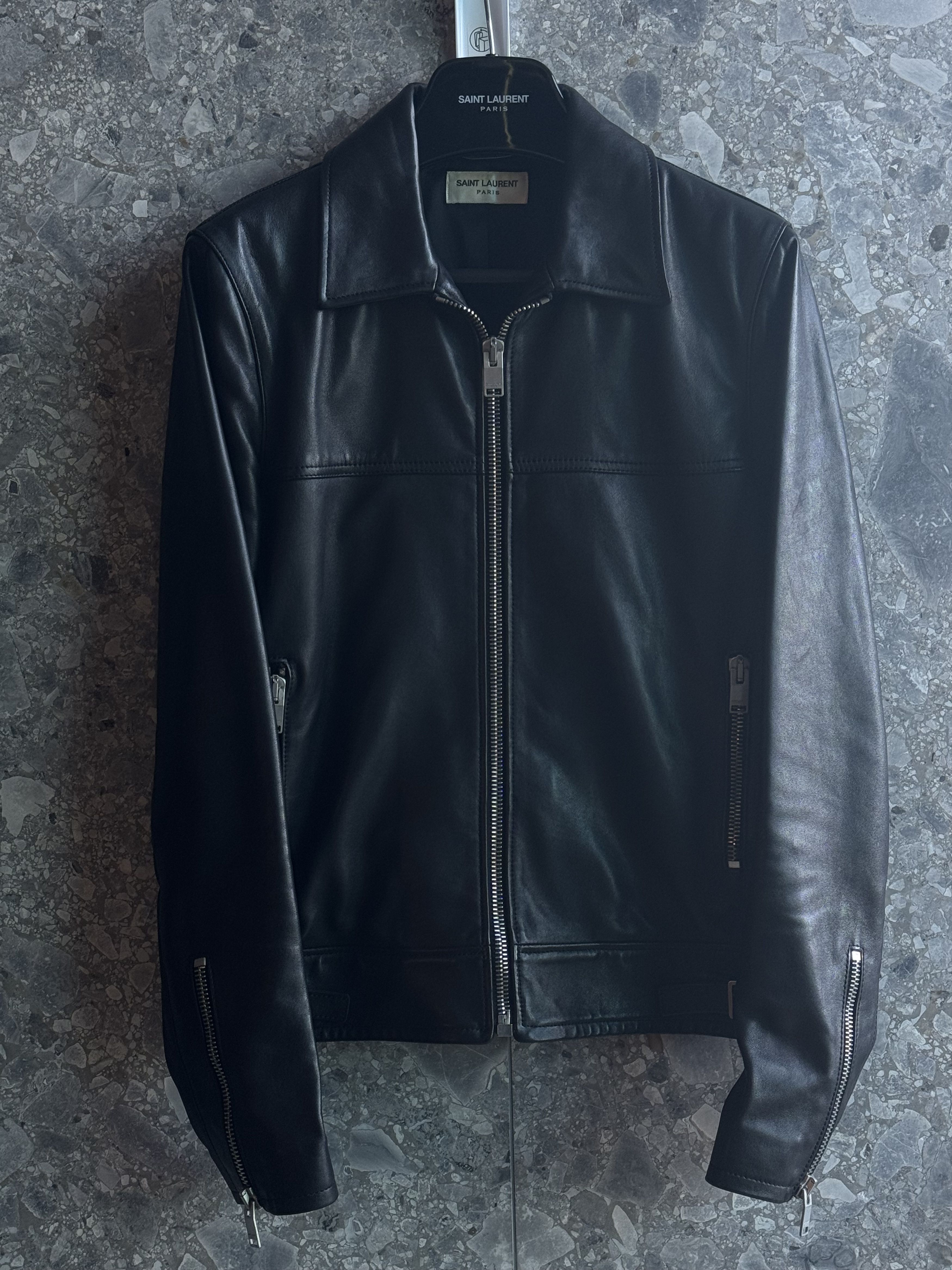 Saint Laurent Paris Saint Laurent Paris FW13 Cafe Racer leather jacket Size US S / EU 44-46 / 1 - 2 Thumbnail