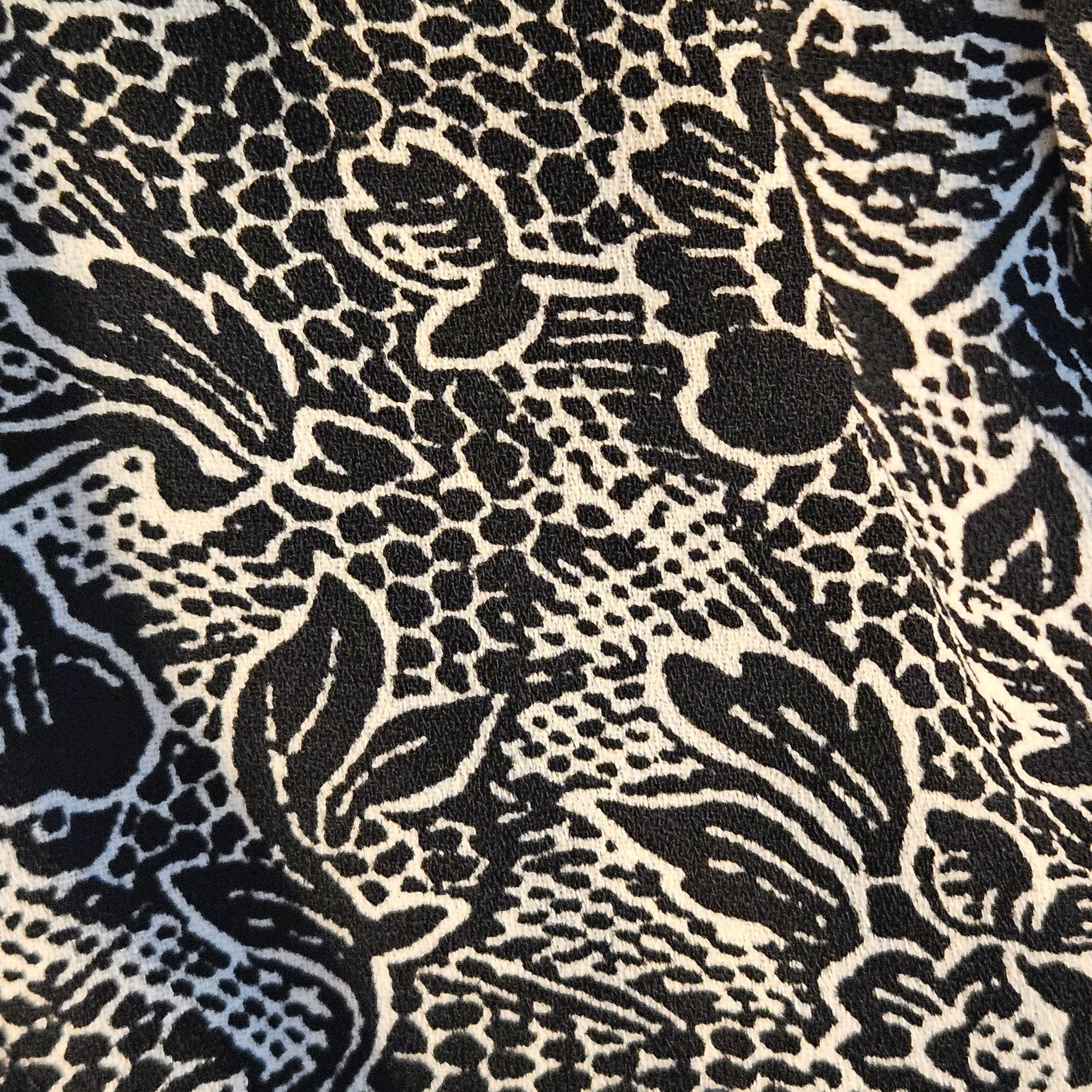 Abercrombie & Fitch Abercrombie & Fitch Black Floral Wrap Dress Small Sleeveless Size S / US 4 / IT 40 - 7 Thumbnail