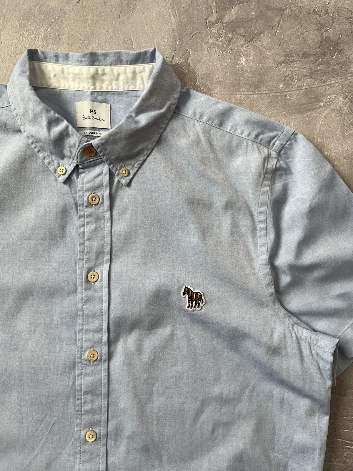 Paul Smith Paul Smith Tailored Fit Zebra Logo Short Sleeve Button Shirt Size US L / EU 52-54 / 3 - 2 Thumbnail