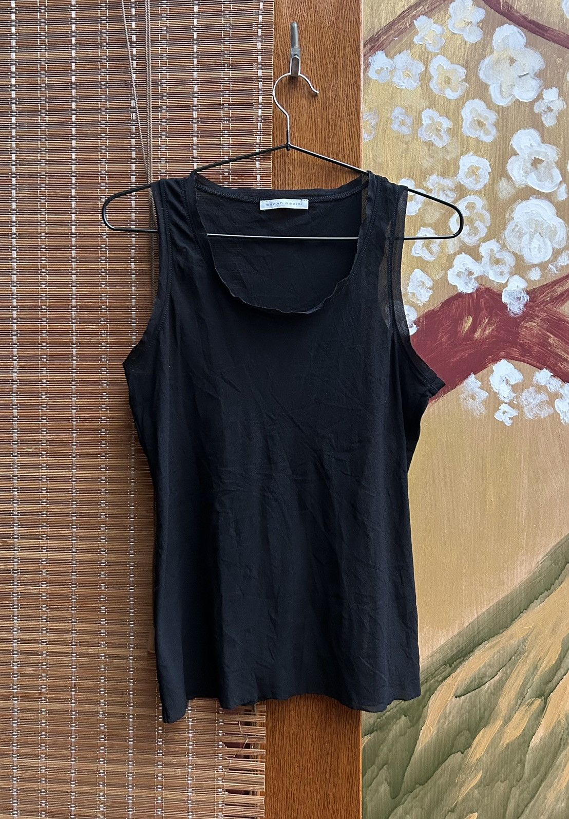 Sarah Pacini Sarah Pacini Black Basic Mesh Top XS-S Size S / US 4 / IT 40 - 1 Thumbnail