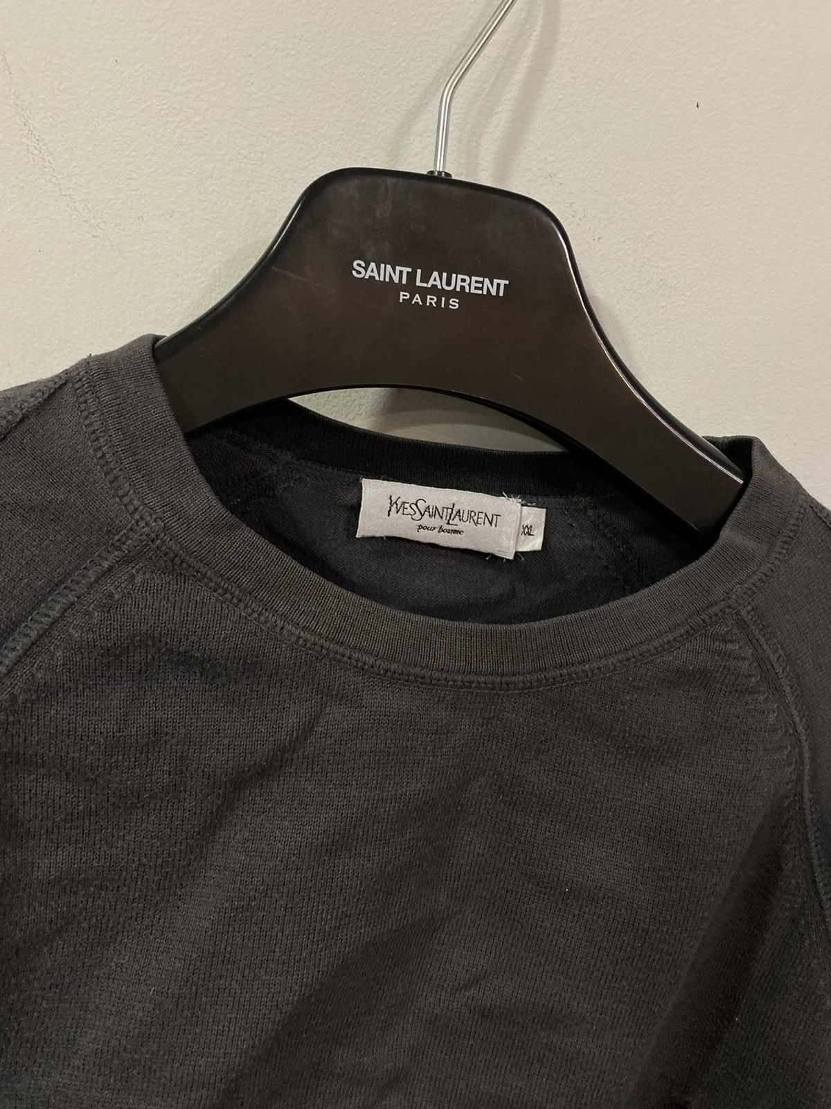 Yves Saint Laurent Grey YSL Sweater Light Saint Laurent Sweater YSL Longsleeve Size US XXL / EU 58 / 5 - 6 Thumbnail