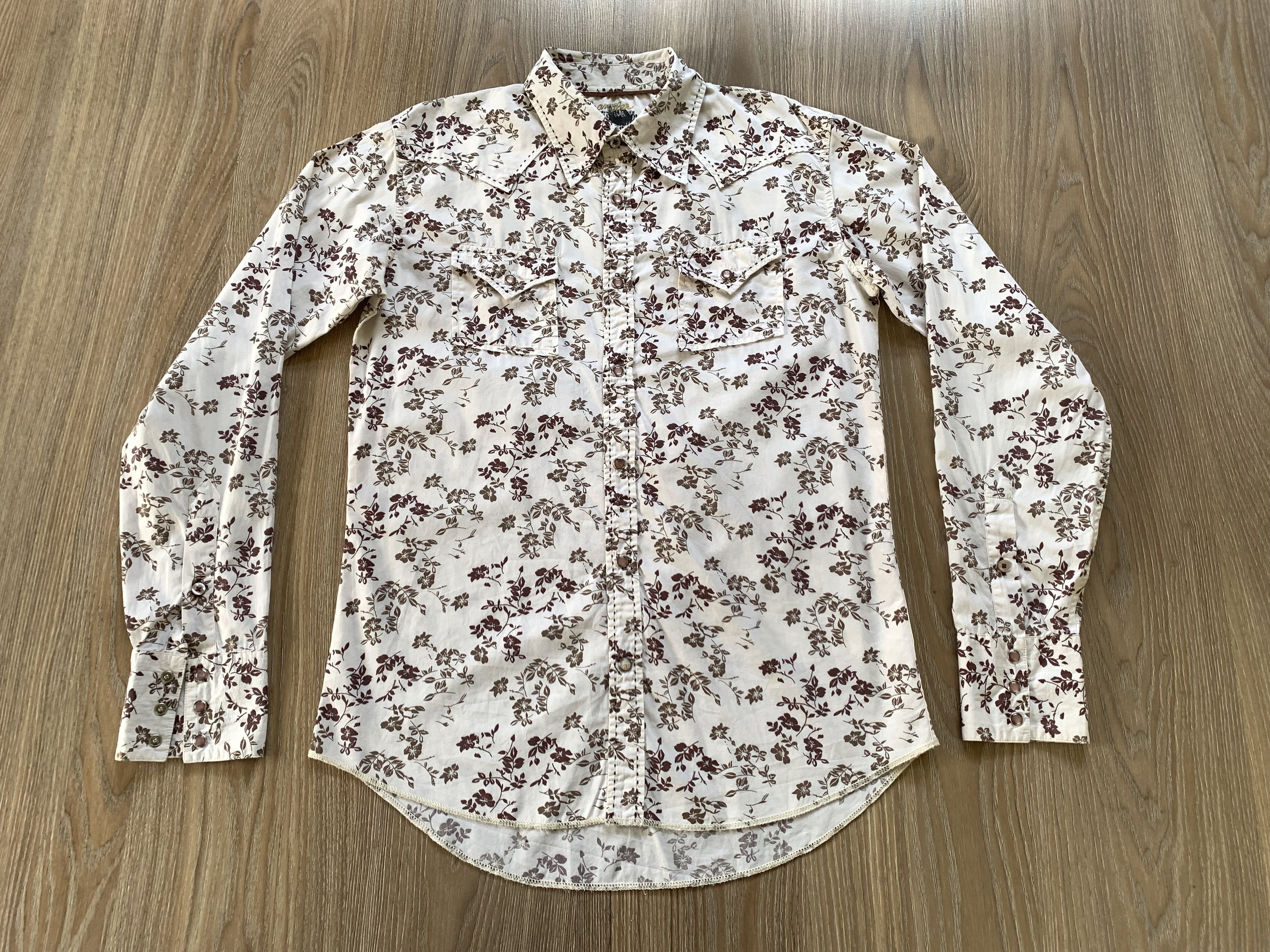 Wrangler Wrangler Vintage Western Long Sleeve Printed Shirt Size US M / EU 48-50 / 2 - 2 Thumbnail