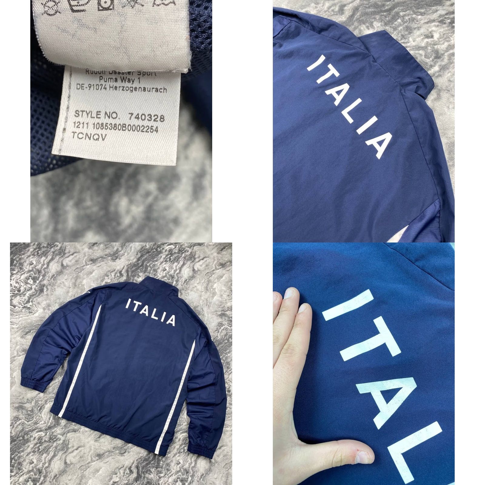 Puma VINTAGE PUMA Tracksuit Jacket And Pants 2 Piece Set XL Men Blue Logo Zip Long Sleeve Polyester Size 46R - 10 Thumbnail