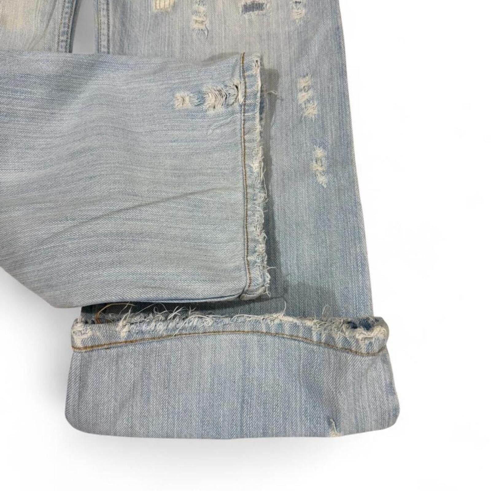 Replay Replay Light wash denim jeans with patches and ripped look Size US 31 - 7 Thumbnail