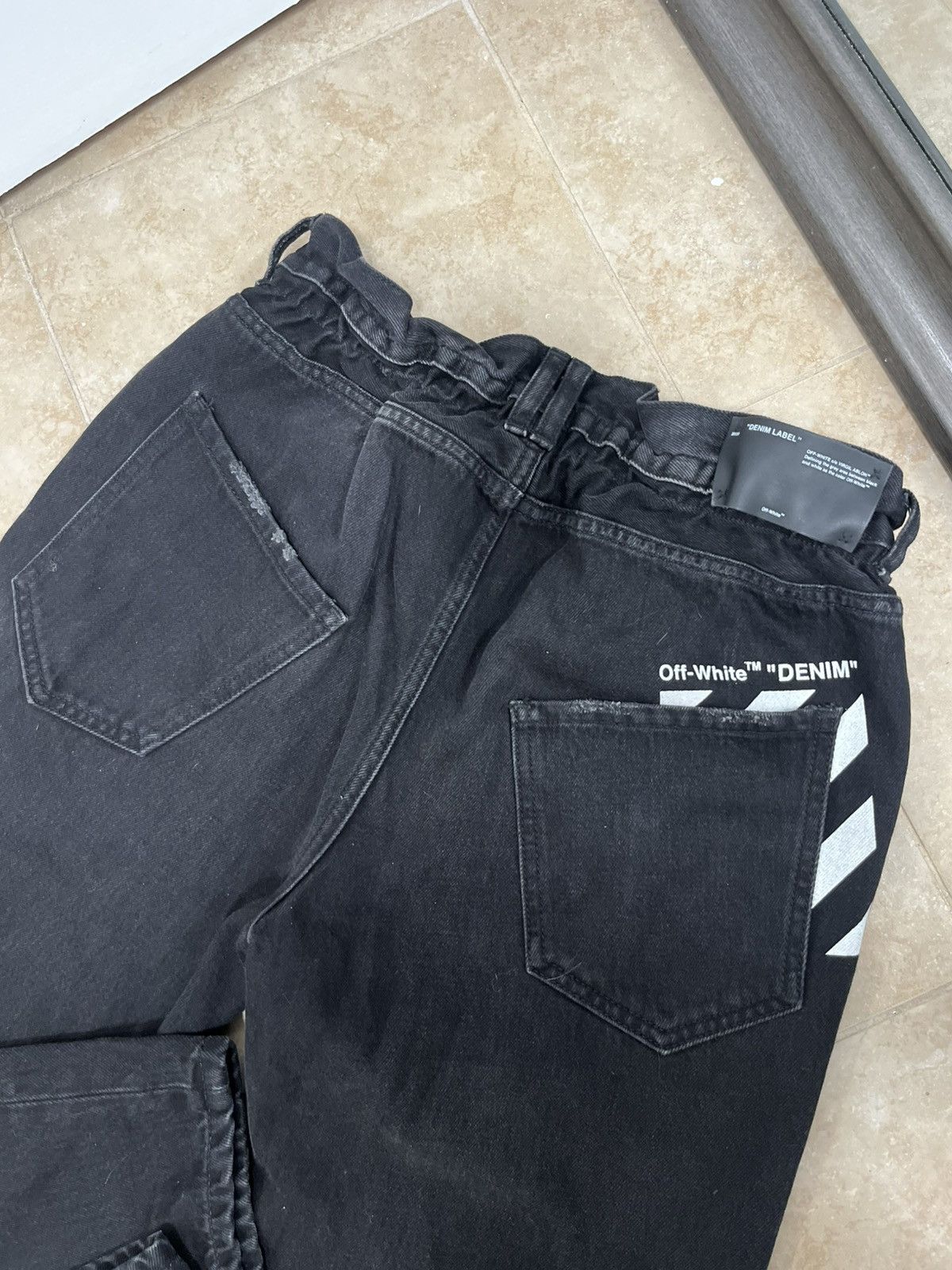 Off-White Off-White denim Virgil Abloh jeans black 31 size mens Size US 31 - 4 Thumbnail