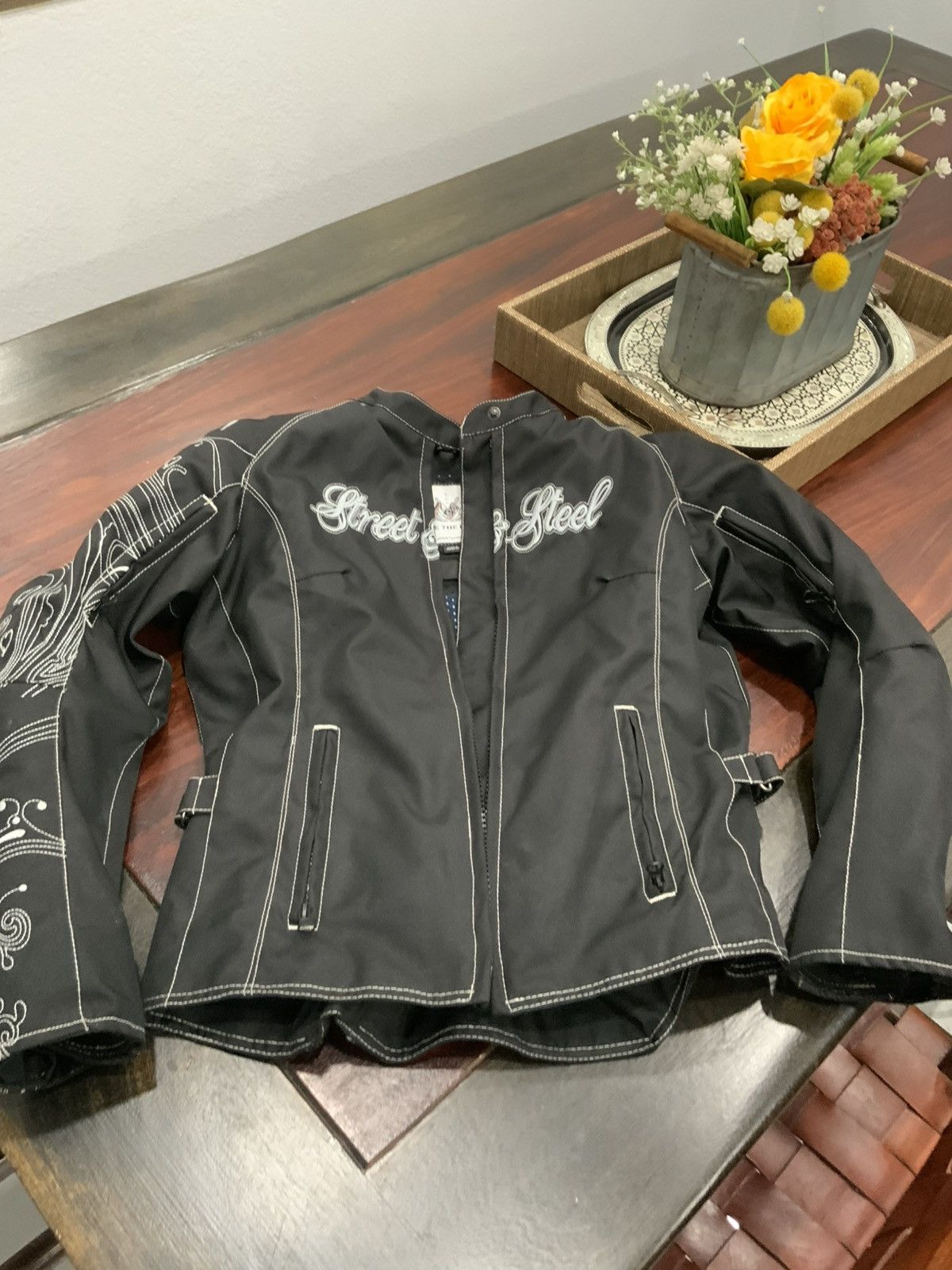 Other Street Steel Women Jacket Black Motorcycle Back Shoulder Arm Size S / US 4 / IT 40 - 5 Thumbnail